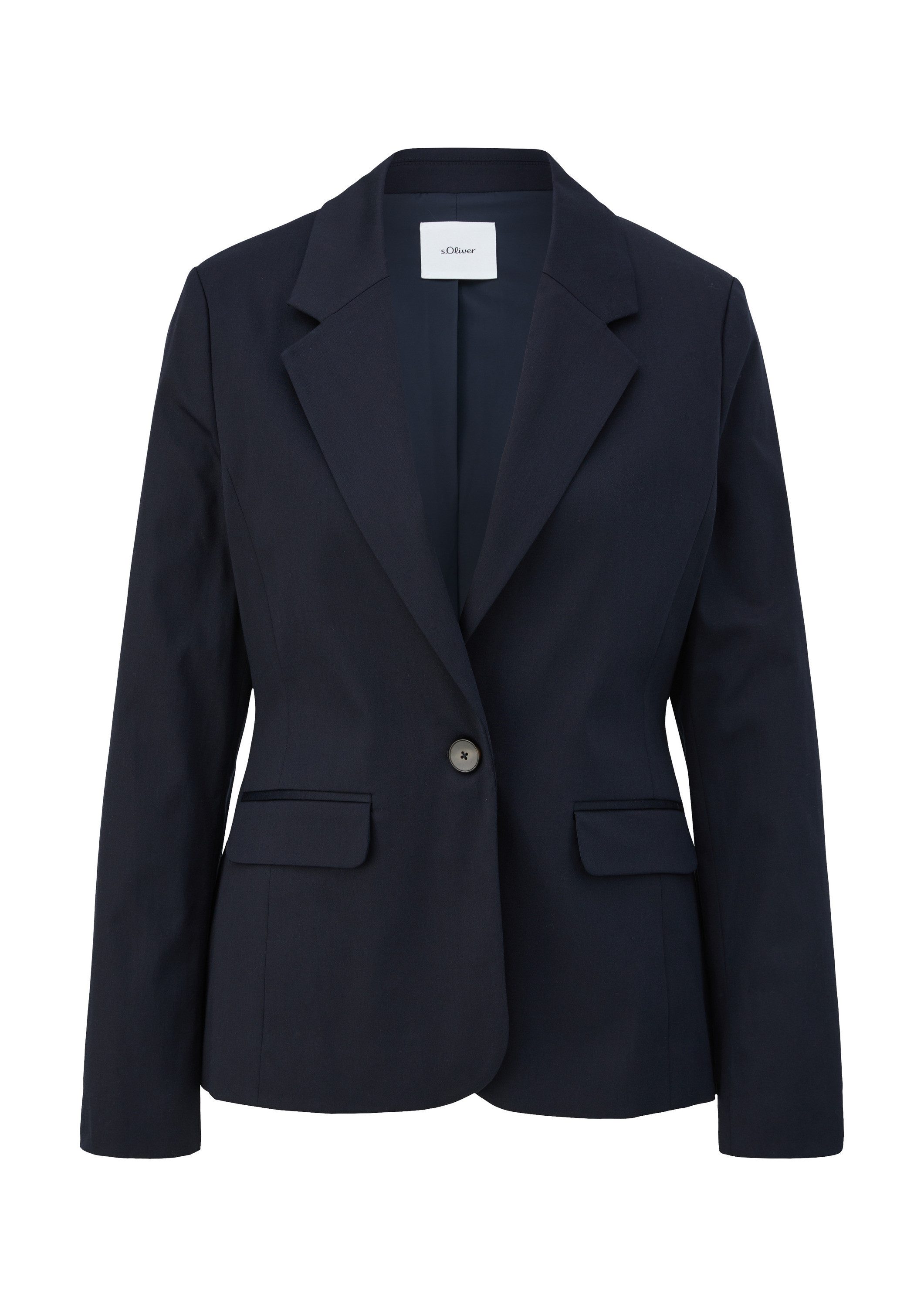s.Oliver Jackenblazer Indoor-Blazer Blazer aus Lyocellmix