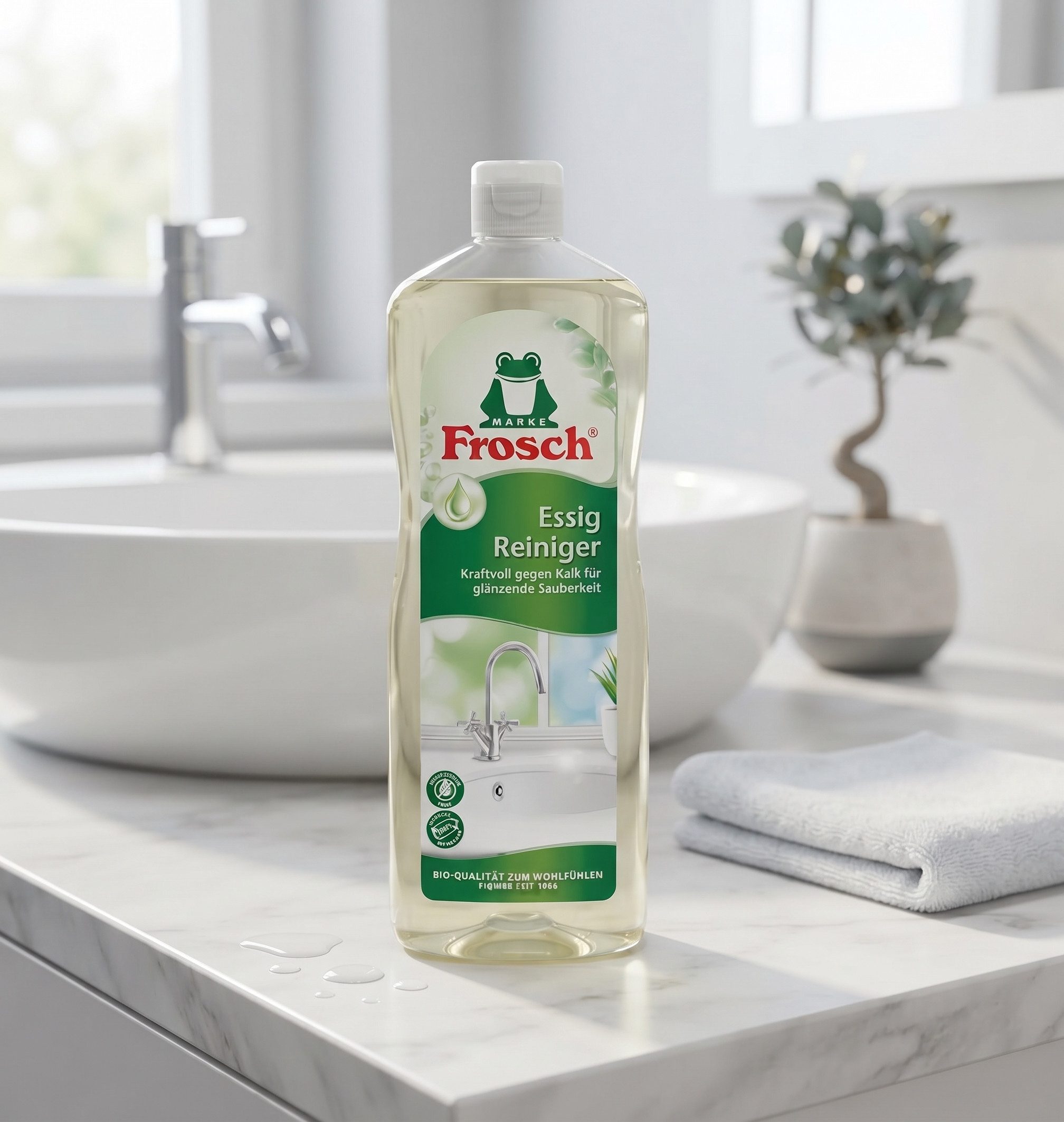 FROSCH Frosch Essigreiniger für Küche & Bad, 1 l Essigreiniger