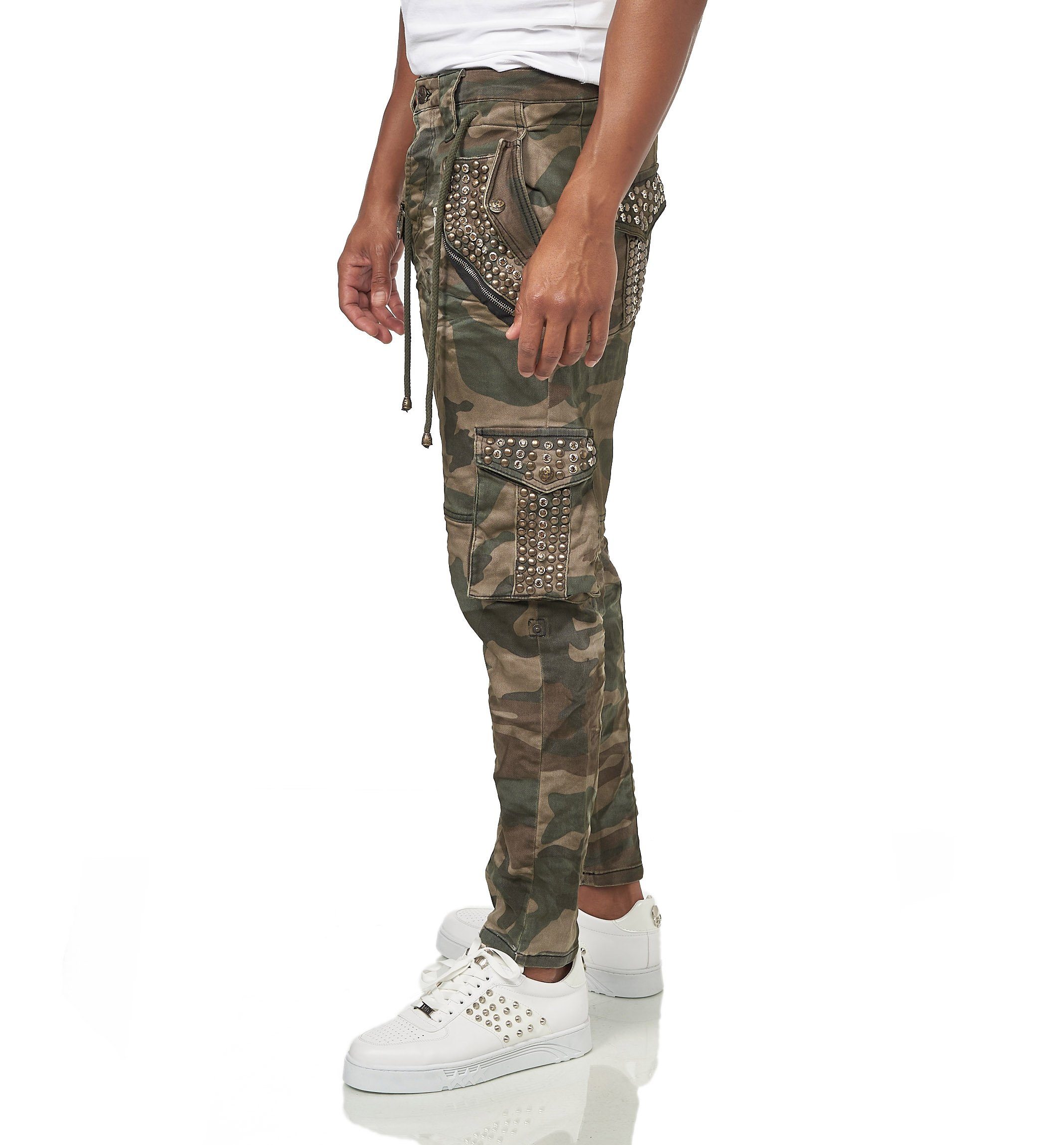 KINGZ Cargohose mit modischen Details