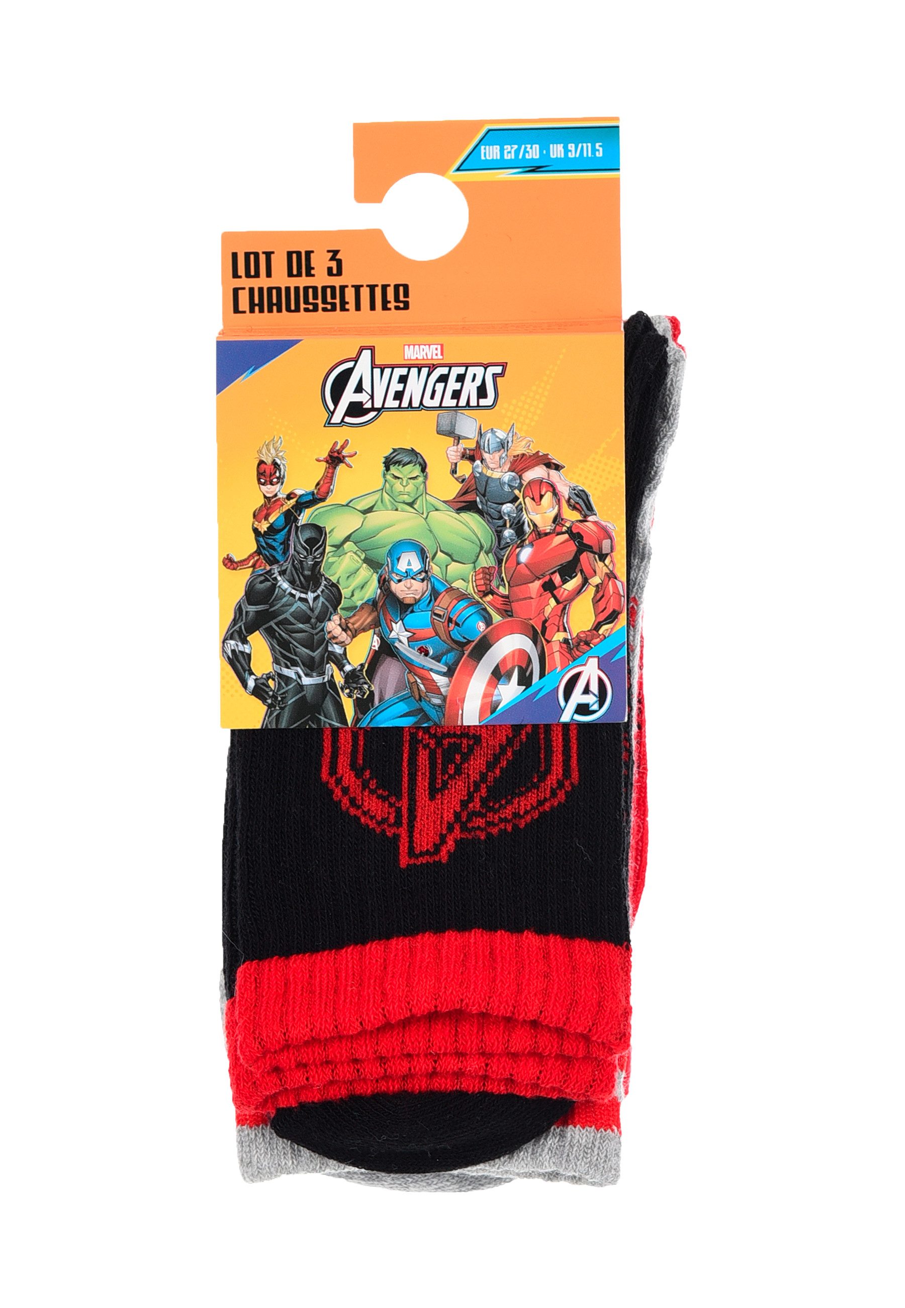 The AVENGERS Socken Jungen Socken 6er Pack mit Iron Man Motiv (6-Paar)