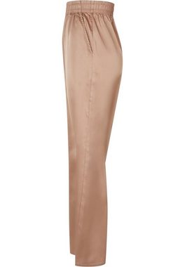 URBAN CLASSICS Stoffhose Urban Classics Damen Ladies Satin Wide Leg Pants (1-tlg)