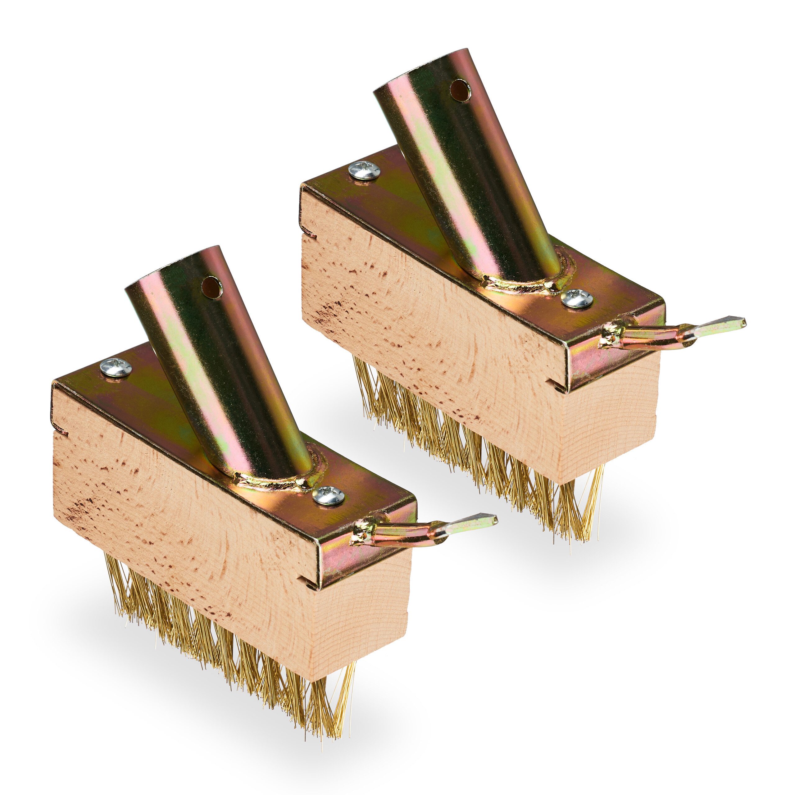 relaxdays Fugenkratzer Fugenbürste Unkraut 2er Set, (2er Set, 2-tlg)