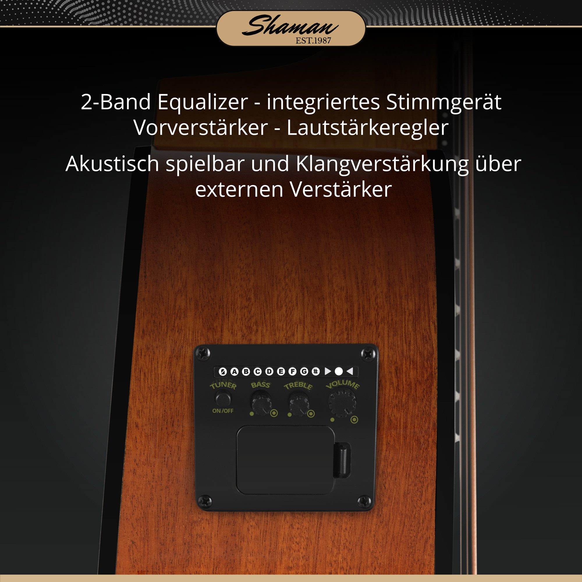 Shaman Akustik-Bass Shaman AB4-50CE-NT Akustik Bass Natur