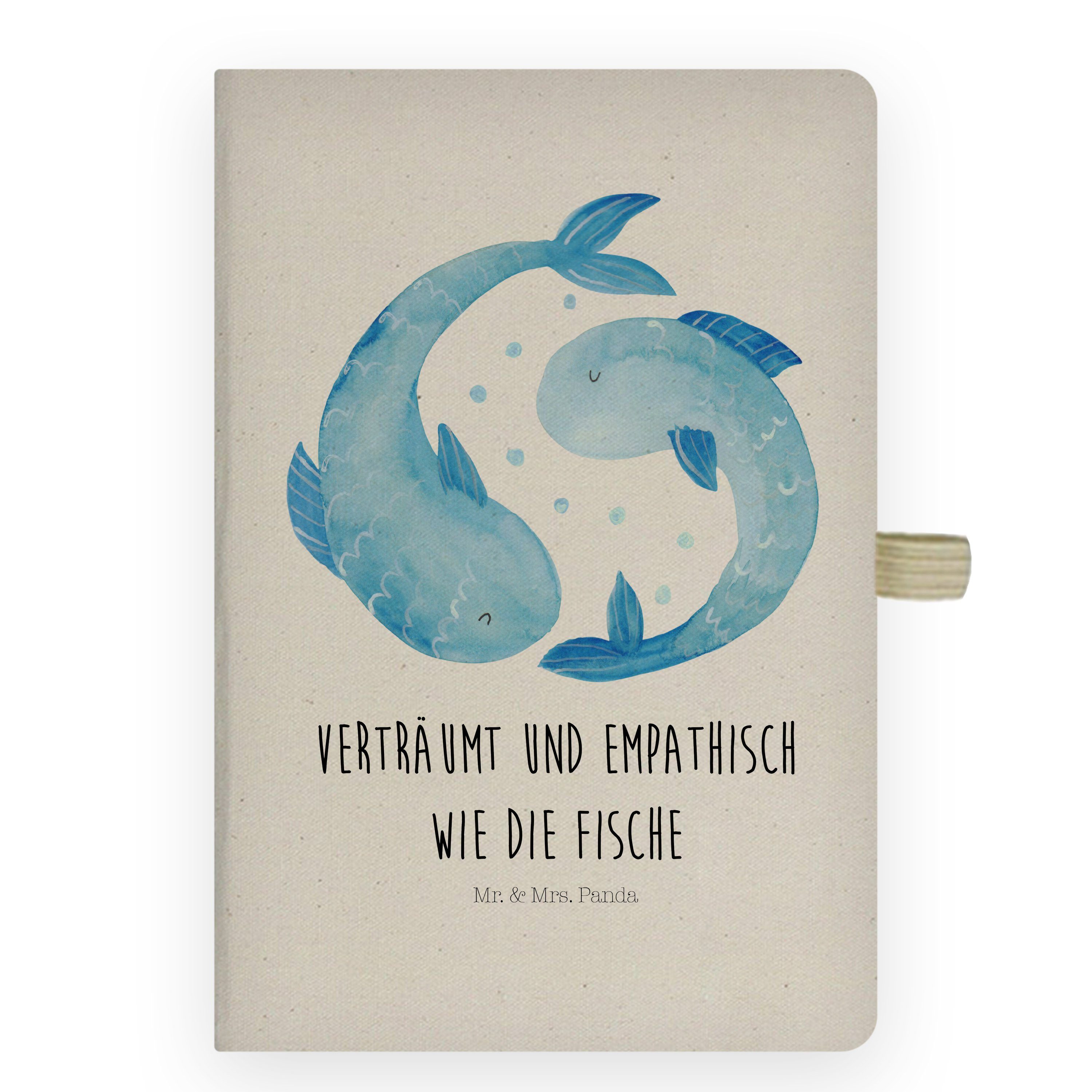 Transparent Geschenk, Mrs. Adressbuch Mrs. Schreibheft, - & - & Mr. Notizbuch Panda Panda Mr. Sternzeichen Fische