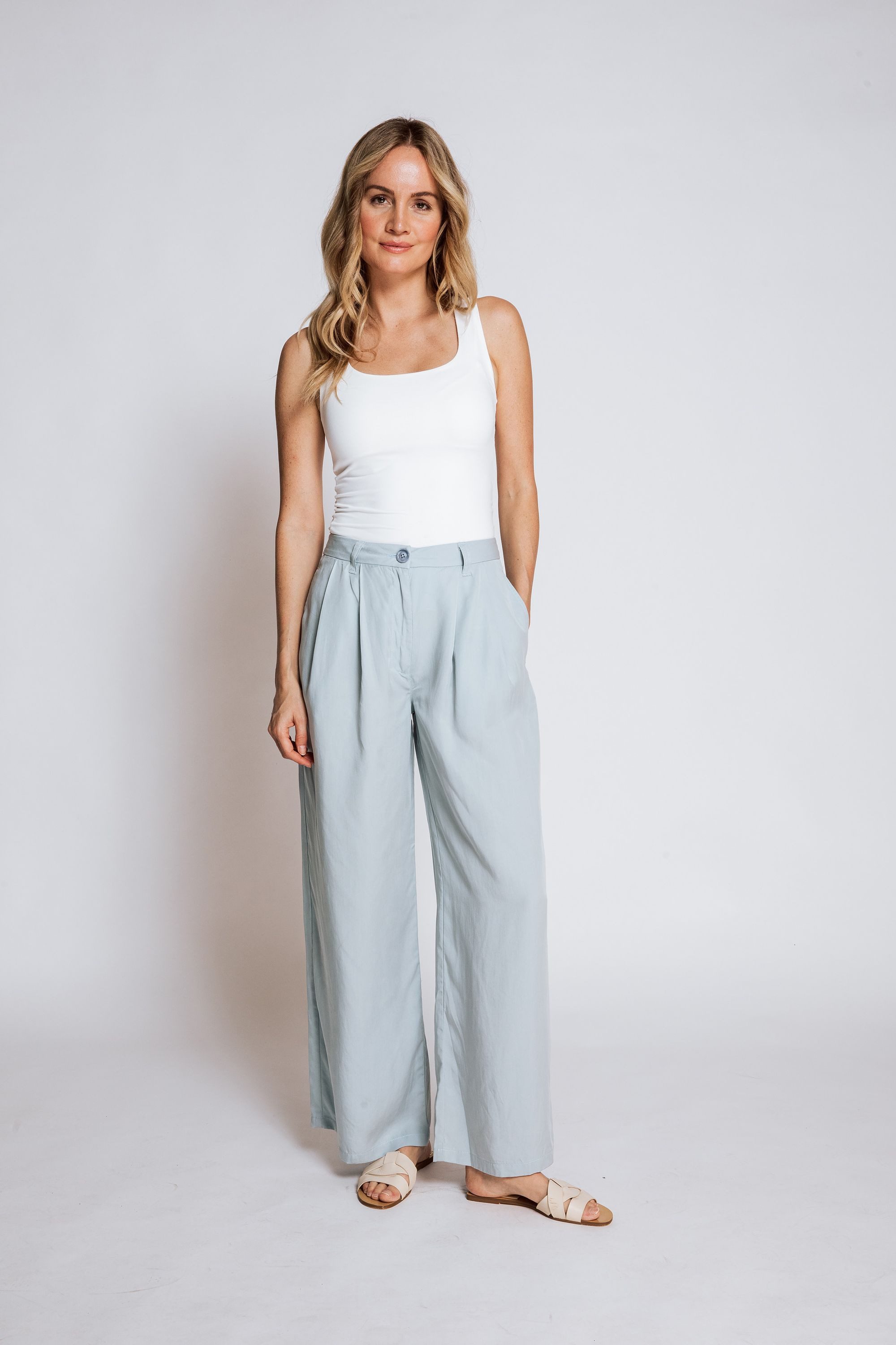 Zhrill Stoffhose Stoffhose ZHRULAN Blau (0-tlg) günstig online kaufen