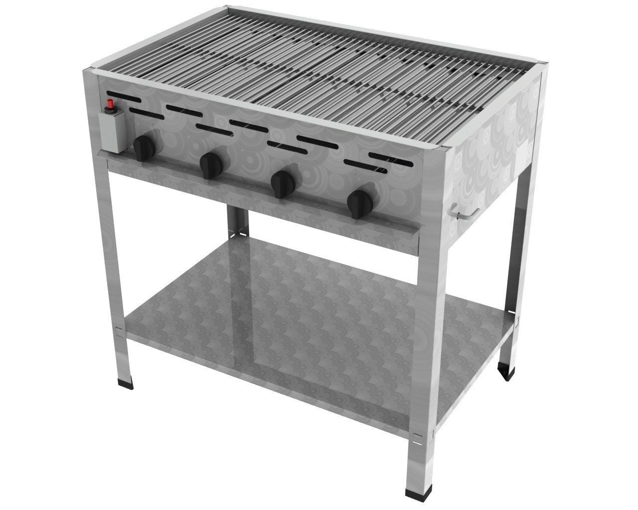 ChattenGlut Gasgrill ChattenGlut Gastrobräter 14,7kW mit Edelstahlrost, BxTxH: 810x530x800 cm