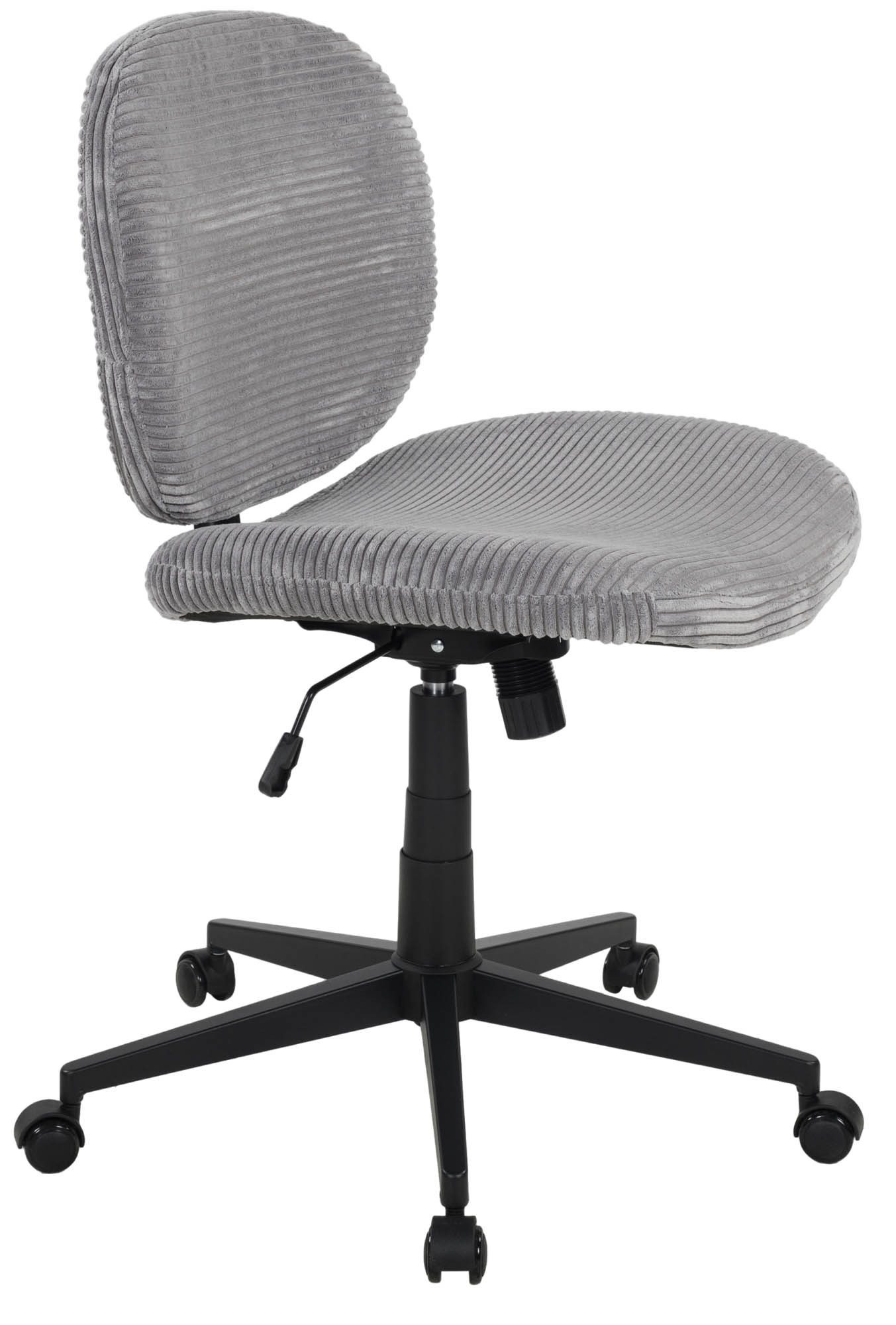 Duo Collection Bürostuhl Tilo, in grau, Kordstoff - 61x90x61cm (BxHxT)