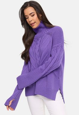 CATNOIR Wollpullover Pullover in Violett