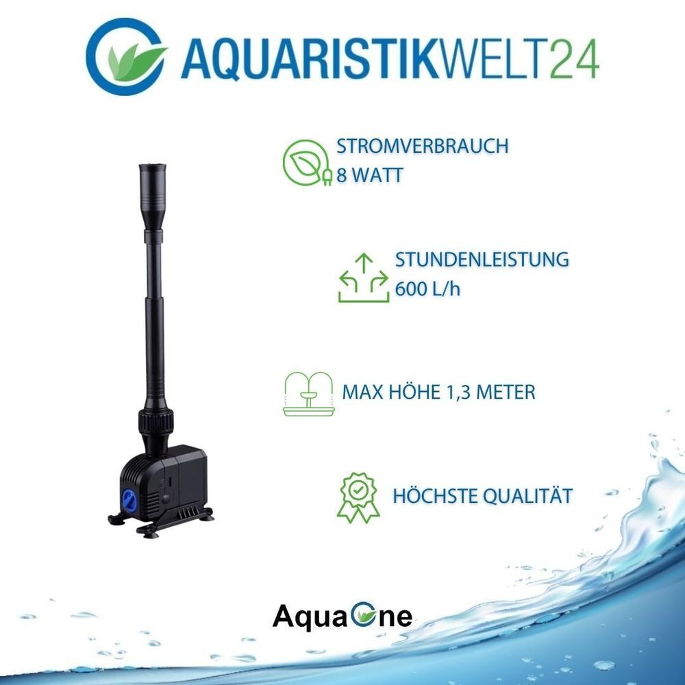 Aquaone Teichpumpe HJ-603 Teichfontäne 600 L/h günstig online kaufen