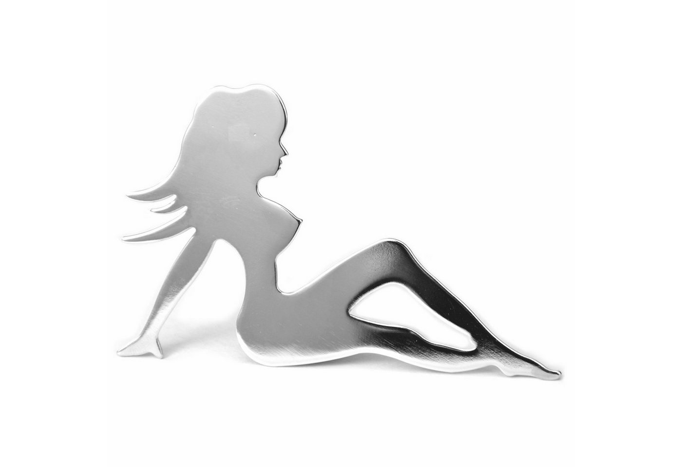 Thumbnail - HR Autocomfort Zierleisten-Aufkleber Playgirl Chrom Zierfigur Aufstellfigur Kühler Kühlrippen Figur