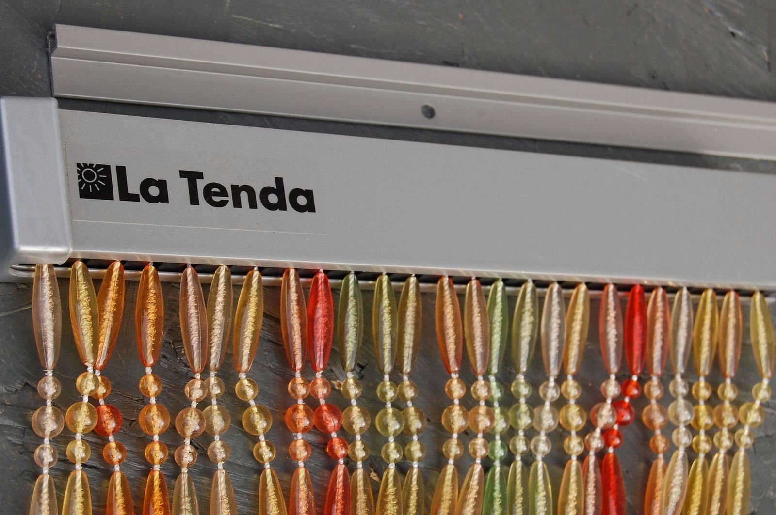 Türvorhang La Tenda STRESA Hakenaufhängung, transparent, cm, 1 und 210 90 individuell Perlenvorhang Länge - Tenda, Breite x Perlen kürzbar bunt, La