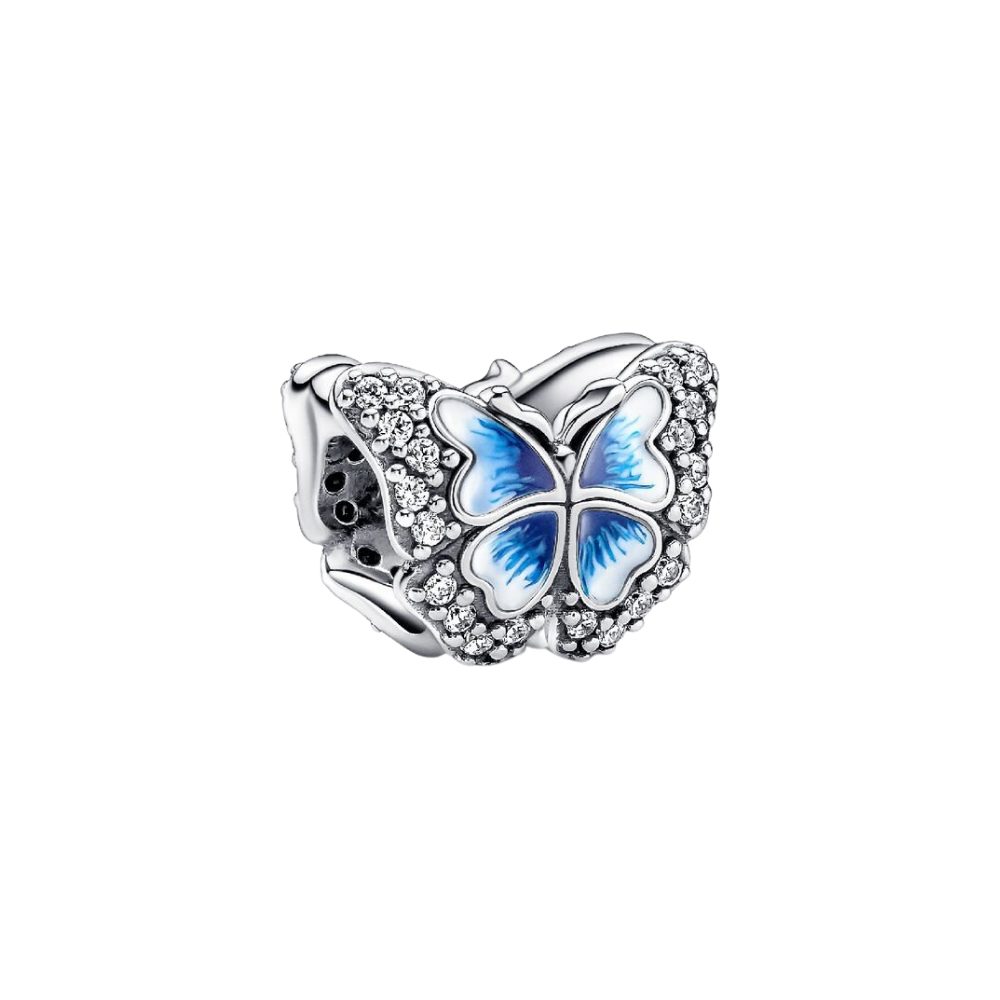 Pandora Charm Schmetterling 790761C01, Schmetterling, Natur, Tiere, Blau, Zirkonia