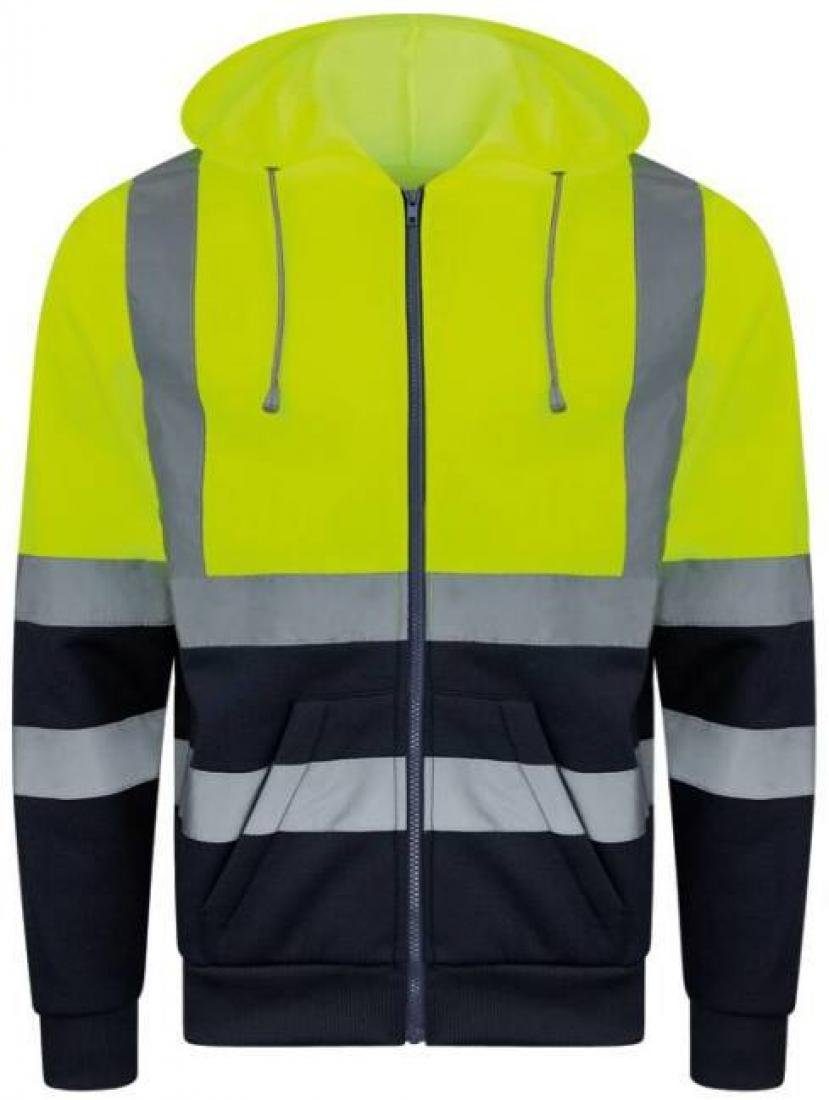 korntex Arbeitsjacke Hi-Vis Workwear Hooded Sweat-Jacket Galway