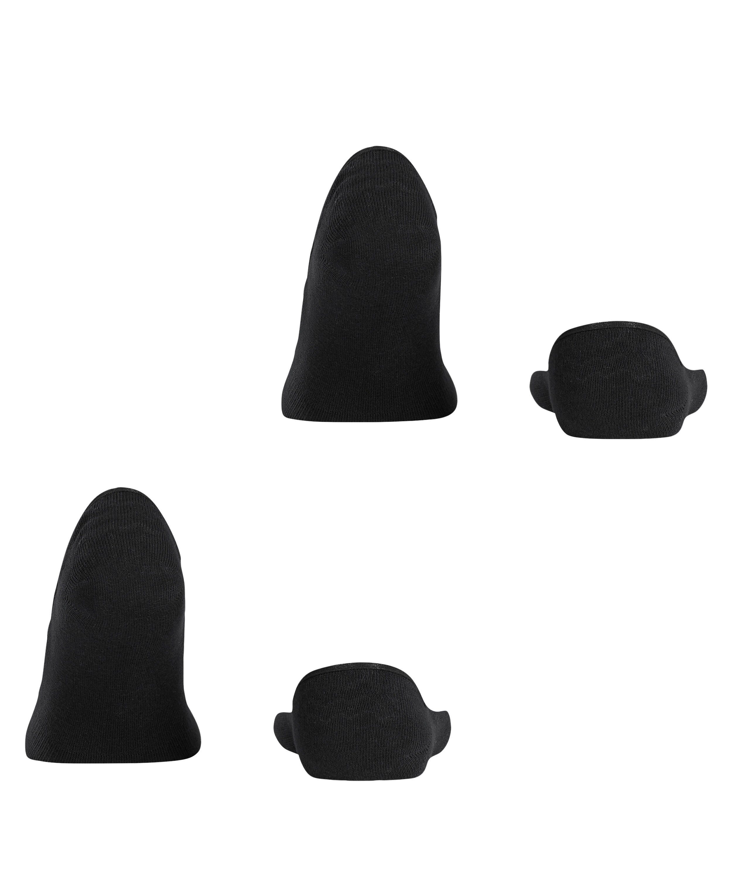 Esprit Füßlinge Basic Uni 2-Pack (2-Paar) aus hautschmeichelnder Baumwolle