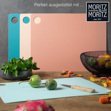 Moritz & Moritz Schneidebrett 4x Schneidematte Küche, Kunststoff, (4er-Set, 4-St)