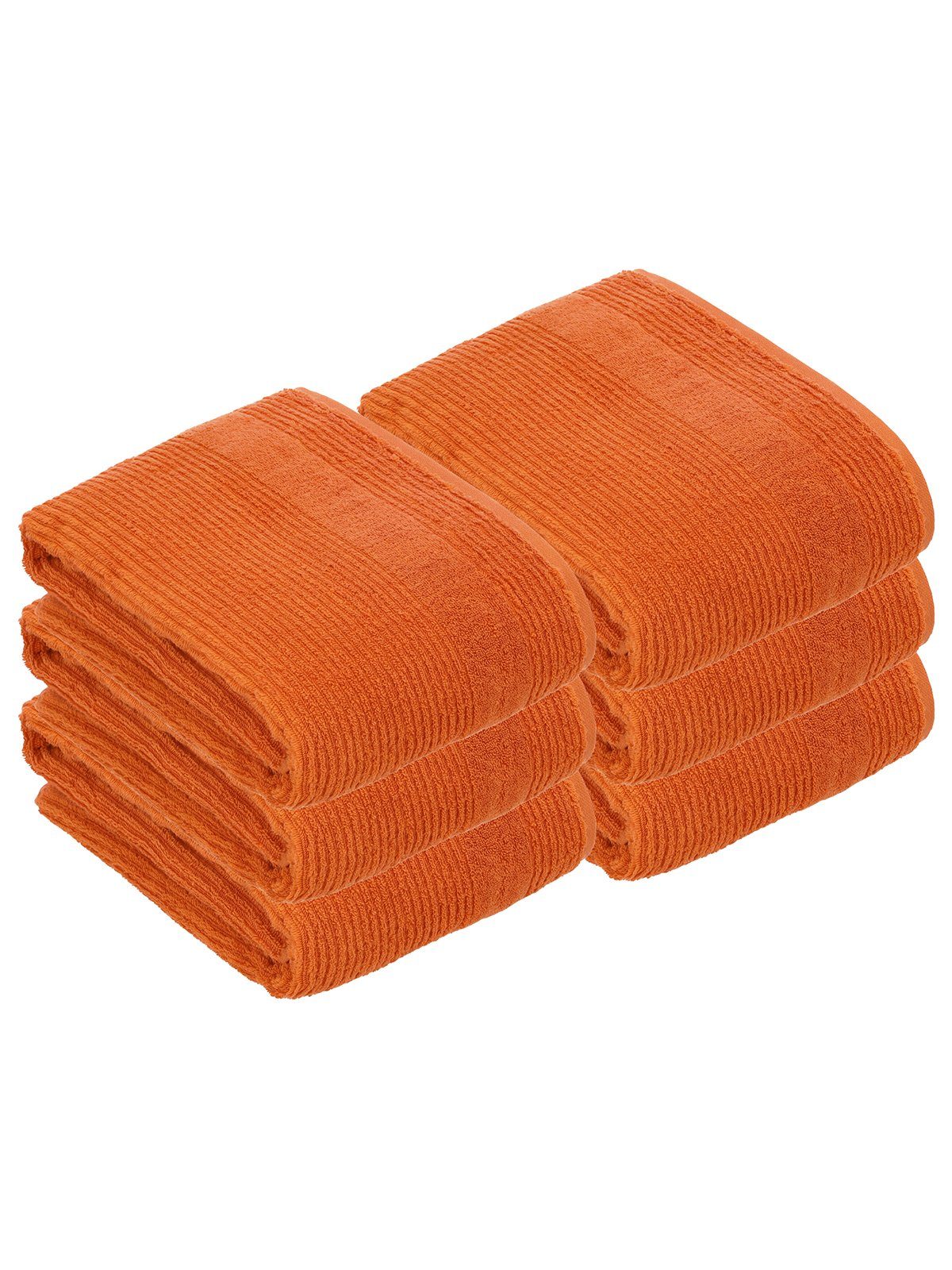 electric 6er orange Tomorrow, x Pack Vossen cm Badetücher Vegan Badetuch (Spar-Set, Frottier 150 100 6-St),