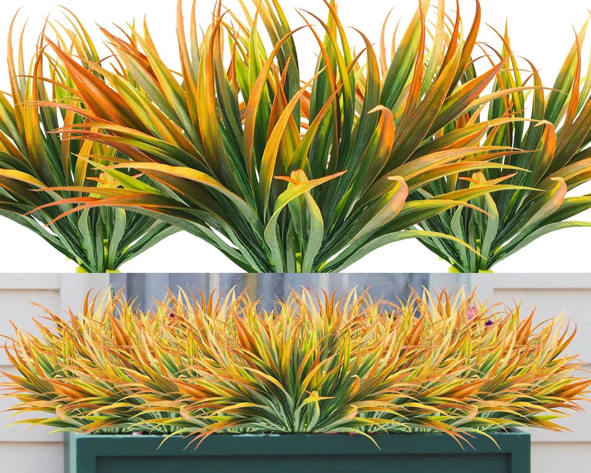 Kunstpflanze Künstlicher Blumenstrauß Außenbereich UV-beständig Grünpflanze günstig online kaufen