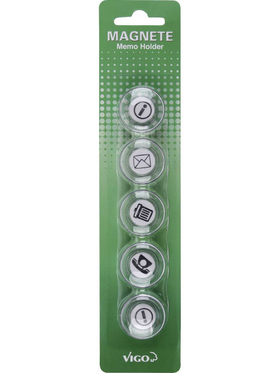 Vigo Pinnwand Vigo Magnete für Magnettafeln 6er Pack, Message