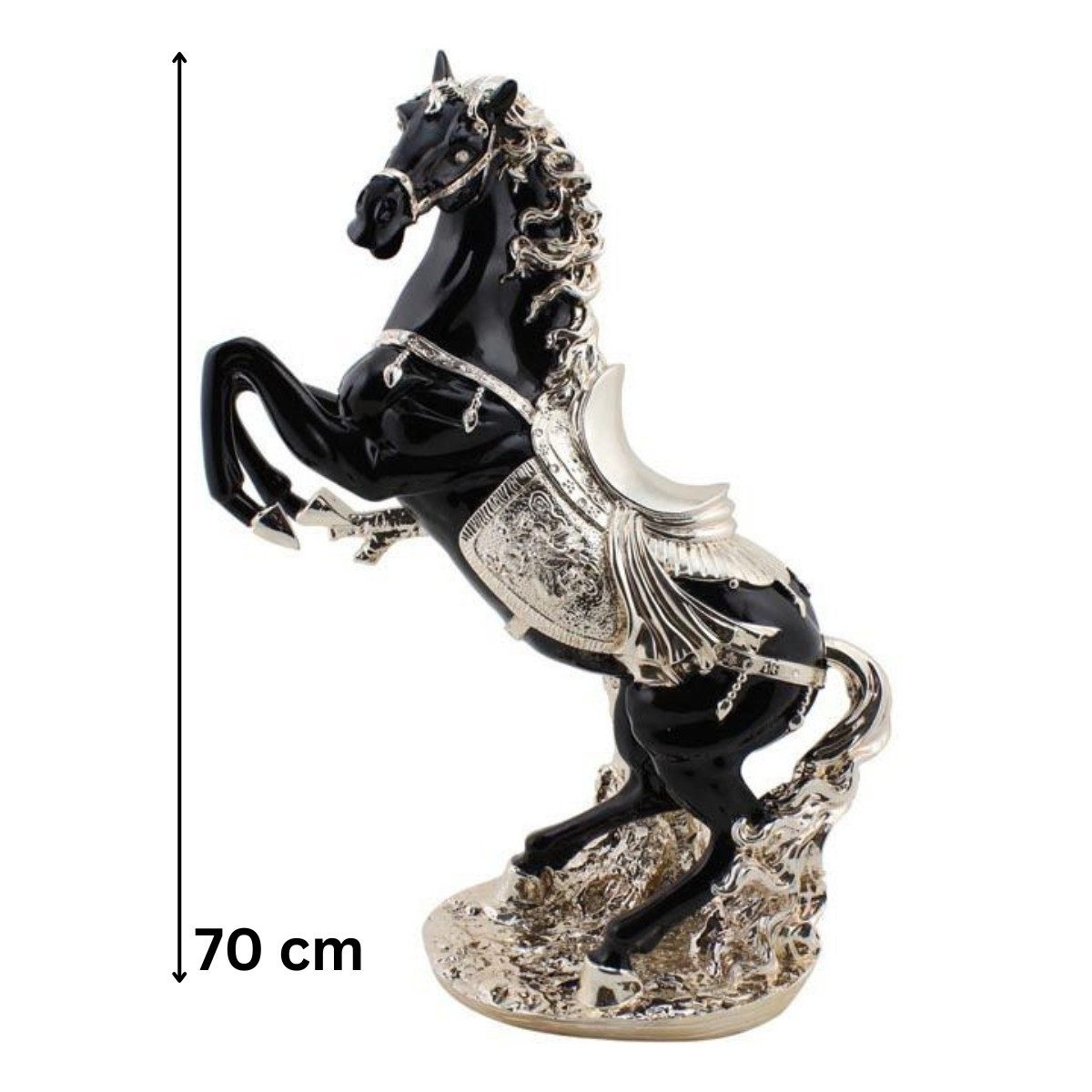 alesvelt Dekofigur Moderne Pferd Figur aus Keramik 70 cm