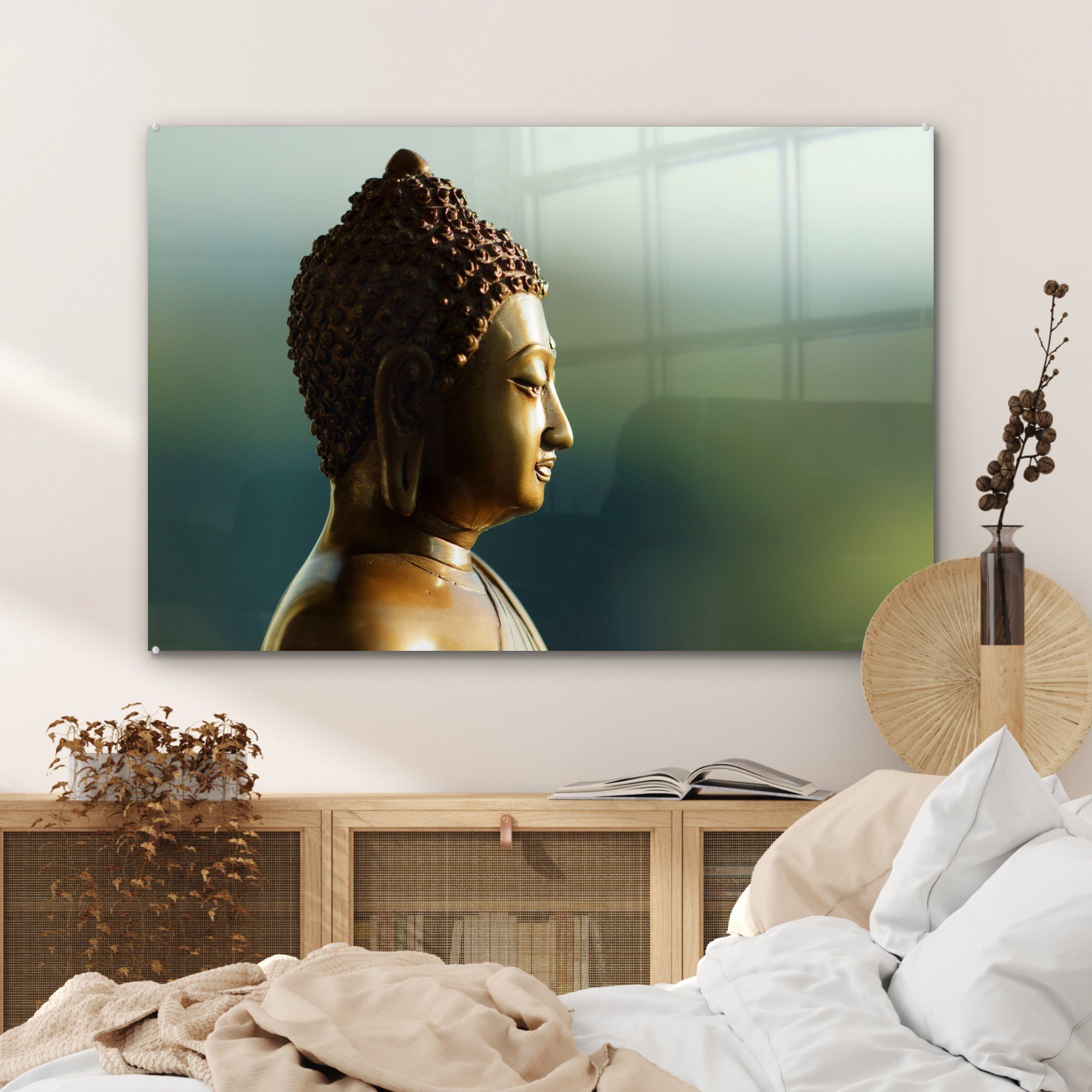St), Fotodruck, Buddha Acrylglasbilder (1 Acrylglasbild Schlafzimmer Wohnzimmer MuchoWow Bild &