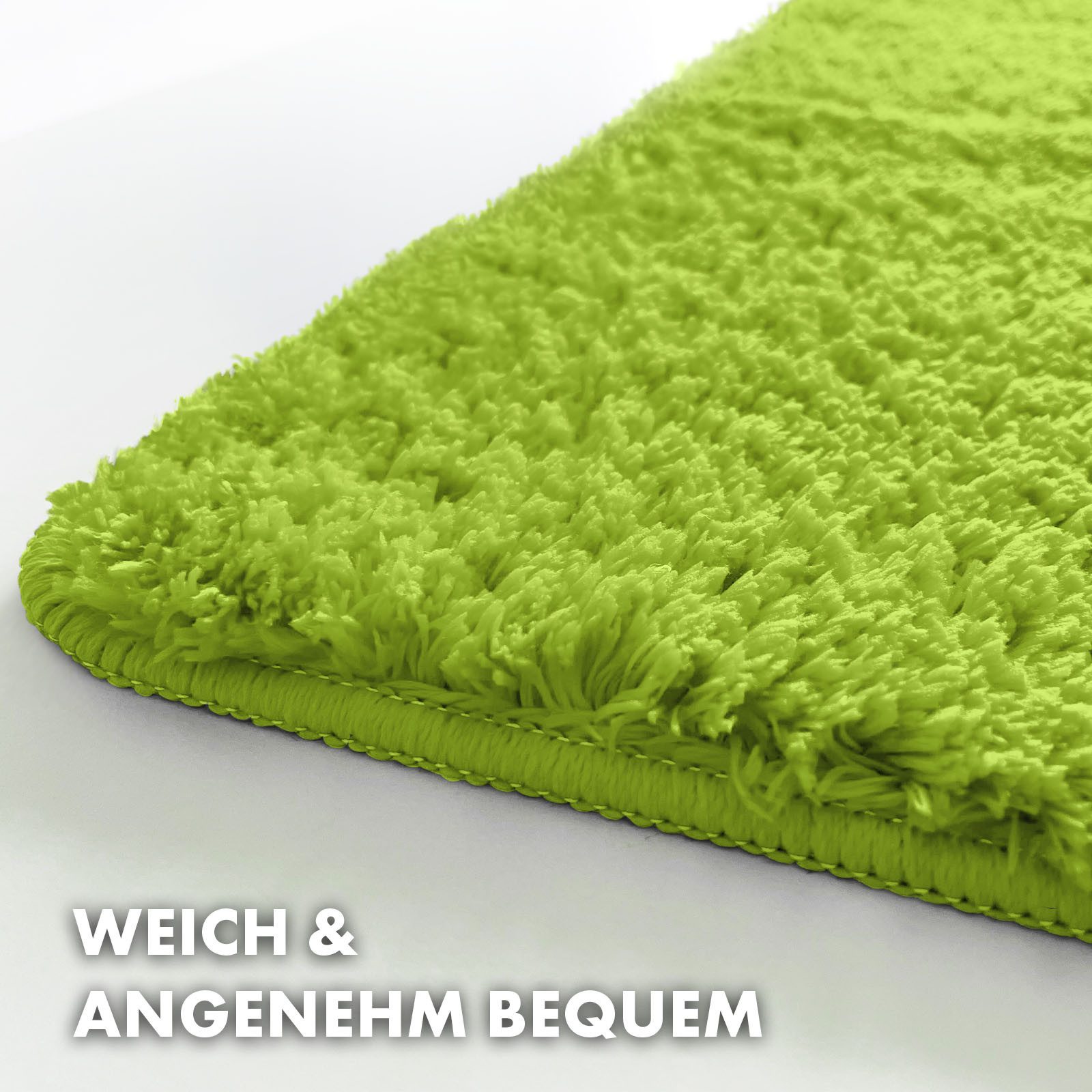 Floordirekt Badematte Sky Extra weich & saugstark, Fußbodenheizung geeignet, Hochflor, Höhe 30 mm, Rutschhemmende Rückseite, Waschmaschinen & Trockner geeignet, Polyester, Rechteckig, ohne Ausfransen dank gekettelten Rändern, Trittschalldämmend