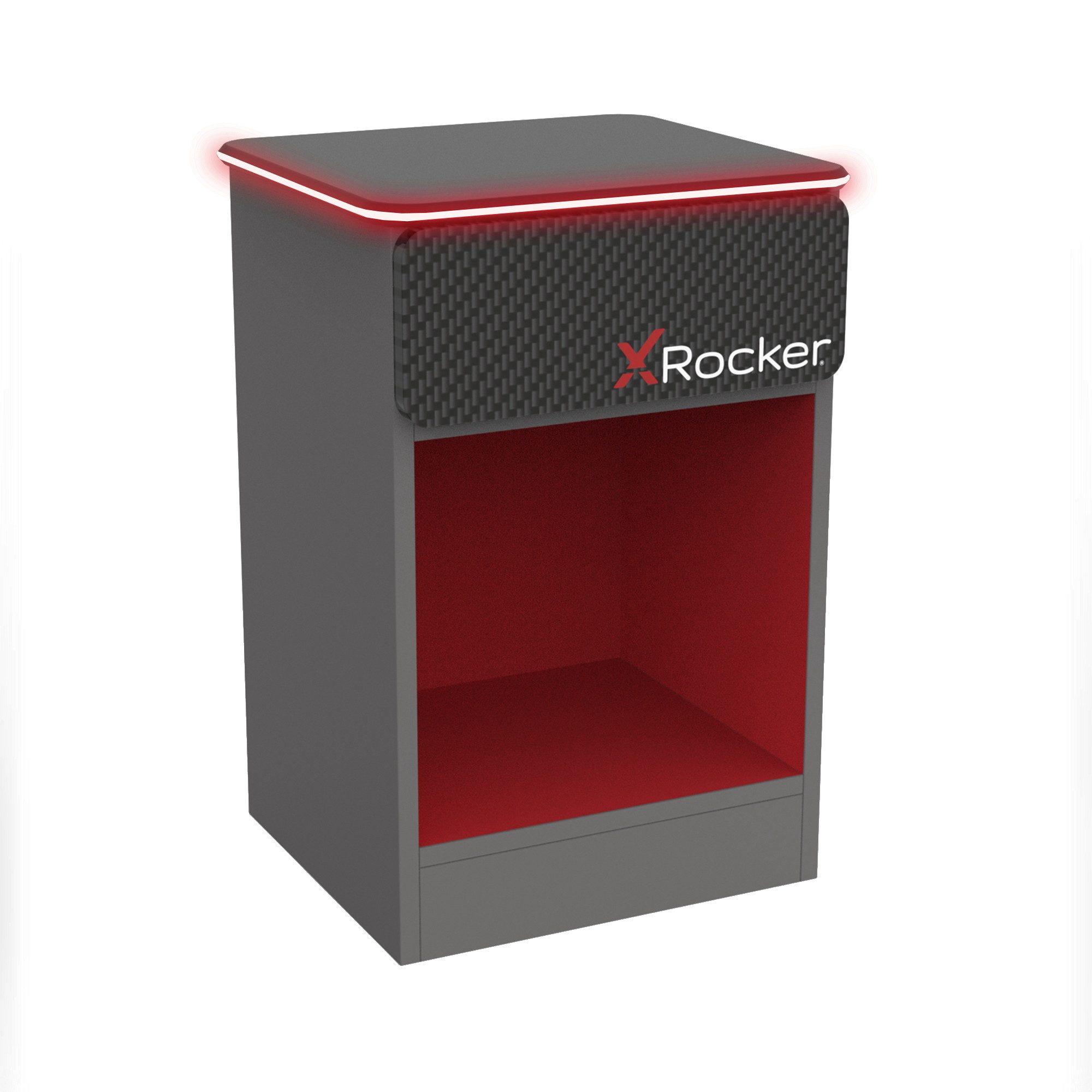 X Rocker Nachttisch Carbon-Tek Nachttisch mit LED-Beleuchtung & Wireless Ch günstig online kaufen