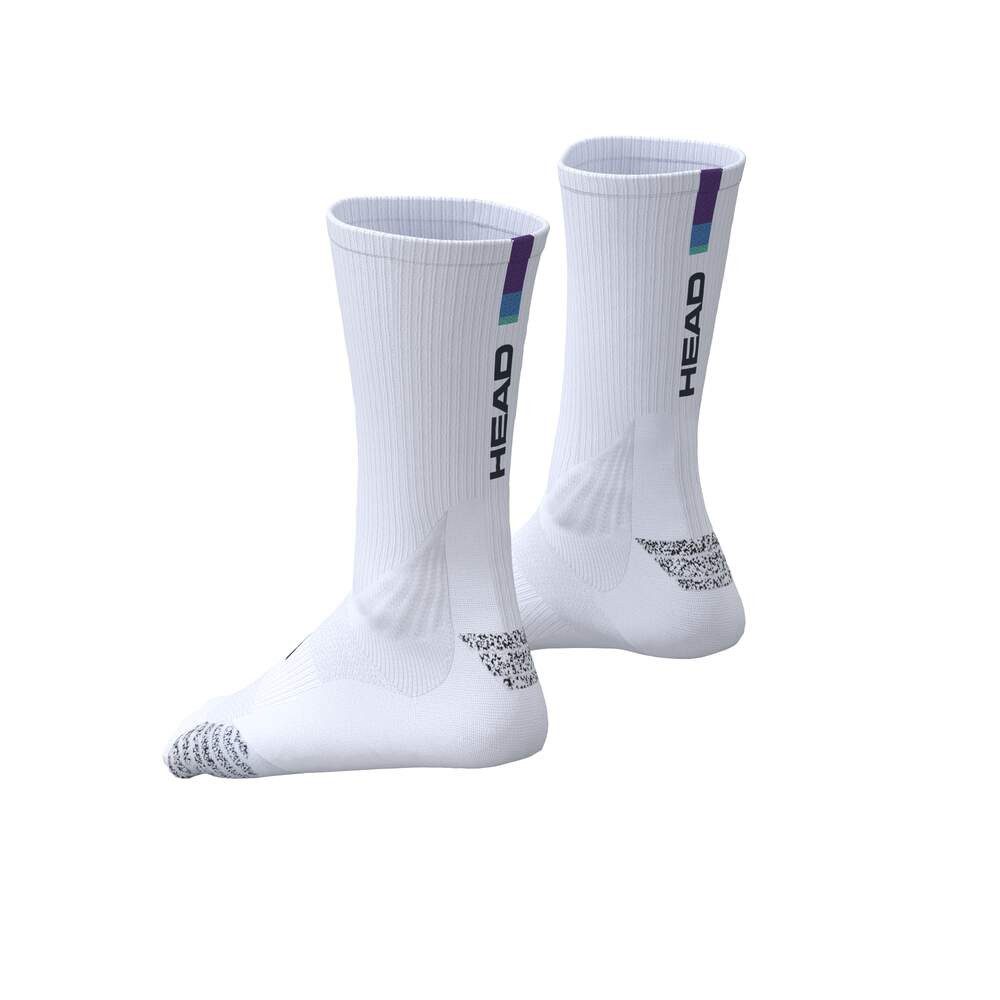 Head Tennissocken 1P Color Crew (Mischgewebe) weiss/purple - 1 Paar