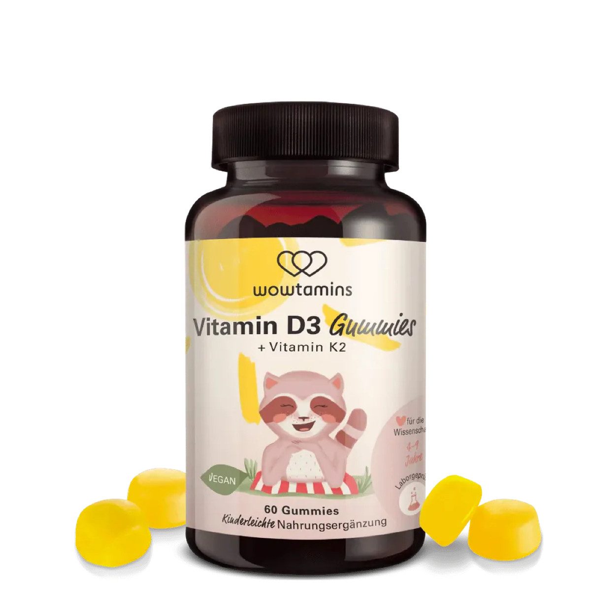 wowtamins Vitamin D3 + K2 Gummies Bonbons