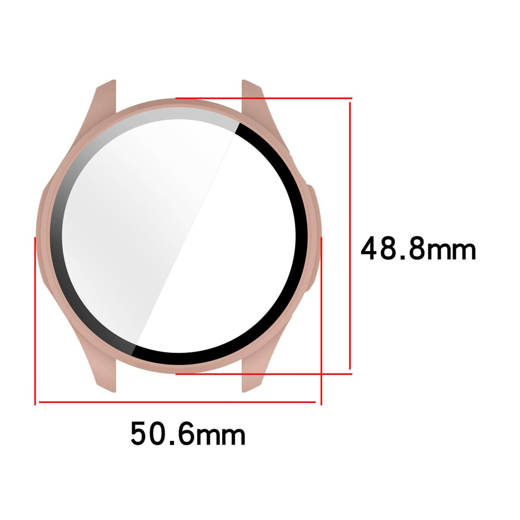 Wigento Smartwatch-Hülle Für Honor Watch 5 Pro Kunststoff Schutz Hülle + 9H Hart Glas Schwarz, Schutzhülle aus PC + Hart Glas für Rundumschutz