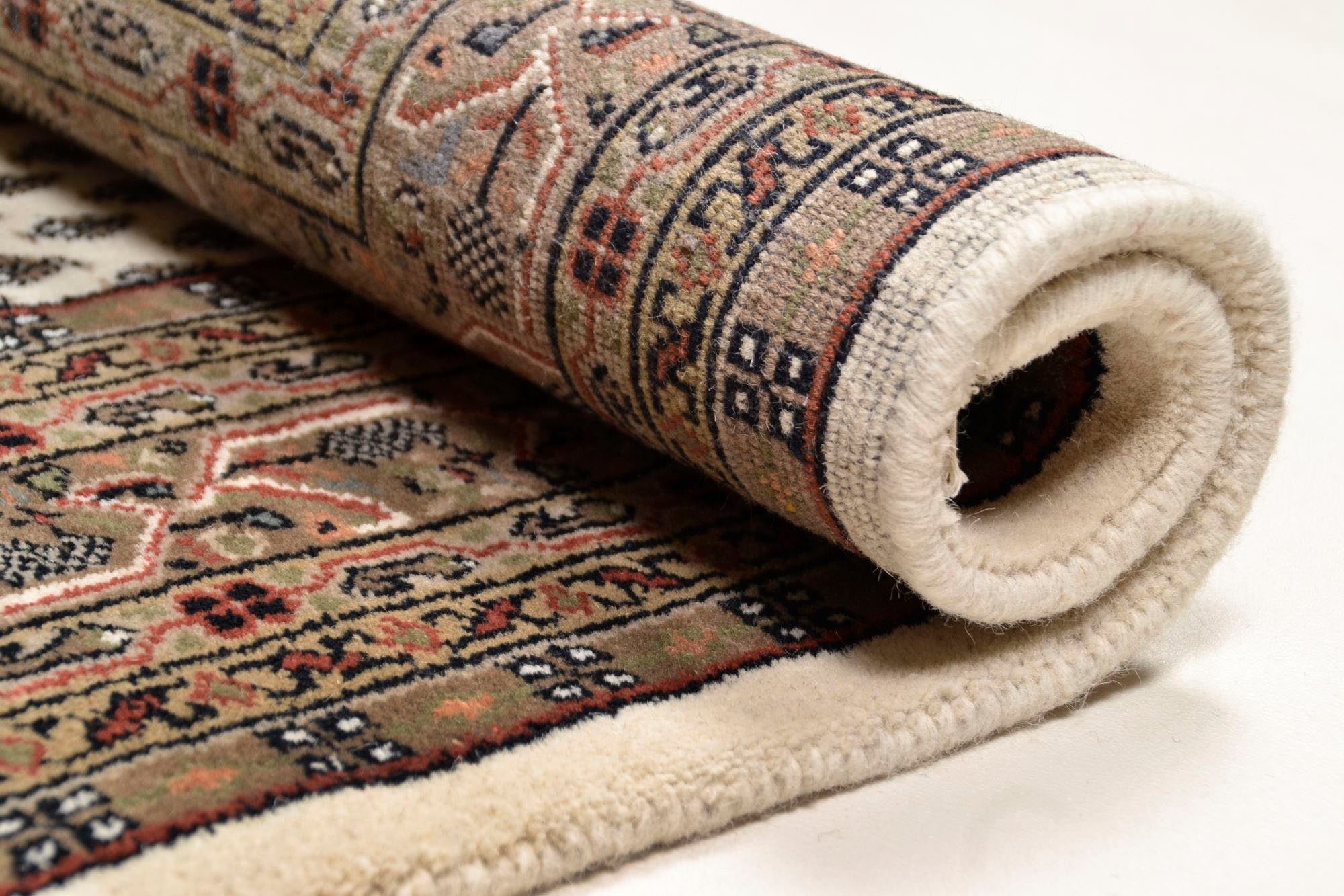 THEKO Läufer Chandi Mir, rechteckig, Höhe: 12 mm, Teppich-Läufer, reine Wolle, handgeknüpft, mit Fransen