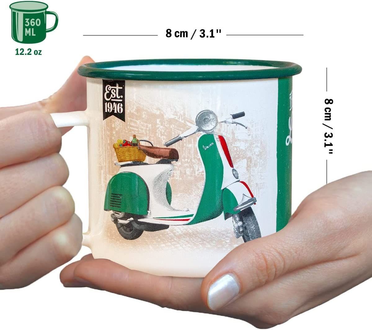 Nostalgic-Art Tasse Emaille-Becher - Vespa - Italian Legend