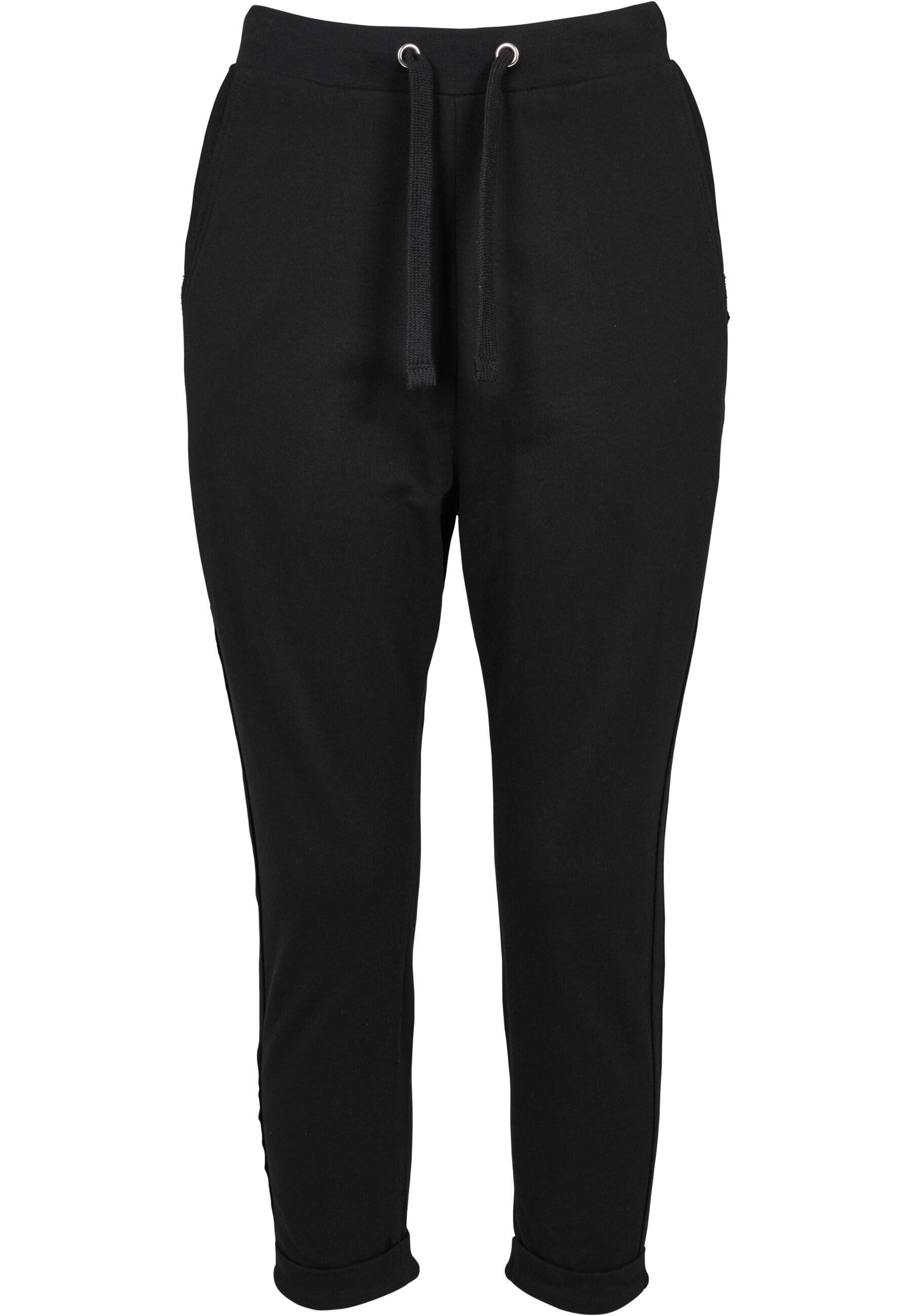 URBAN CLASSICS Stoffhose Urban Classics Damen Ladies Open Edge Terry Turn U günstig online kaufen