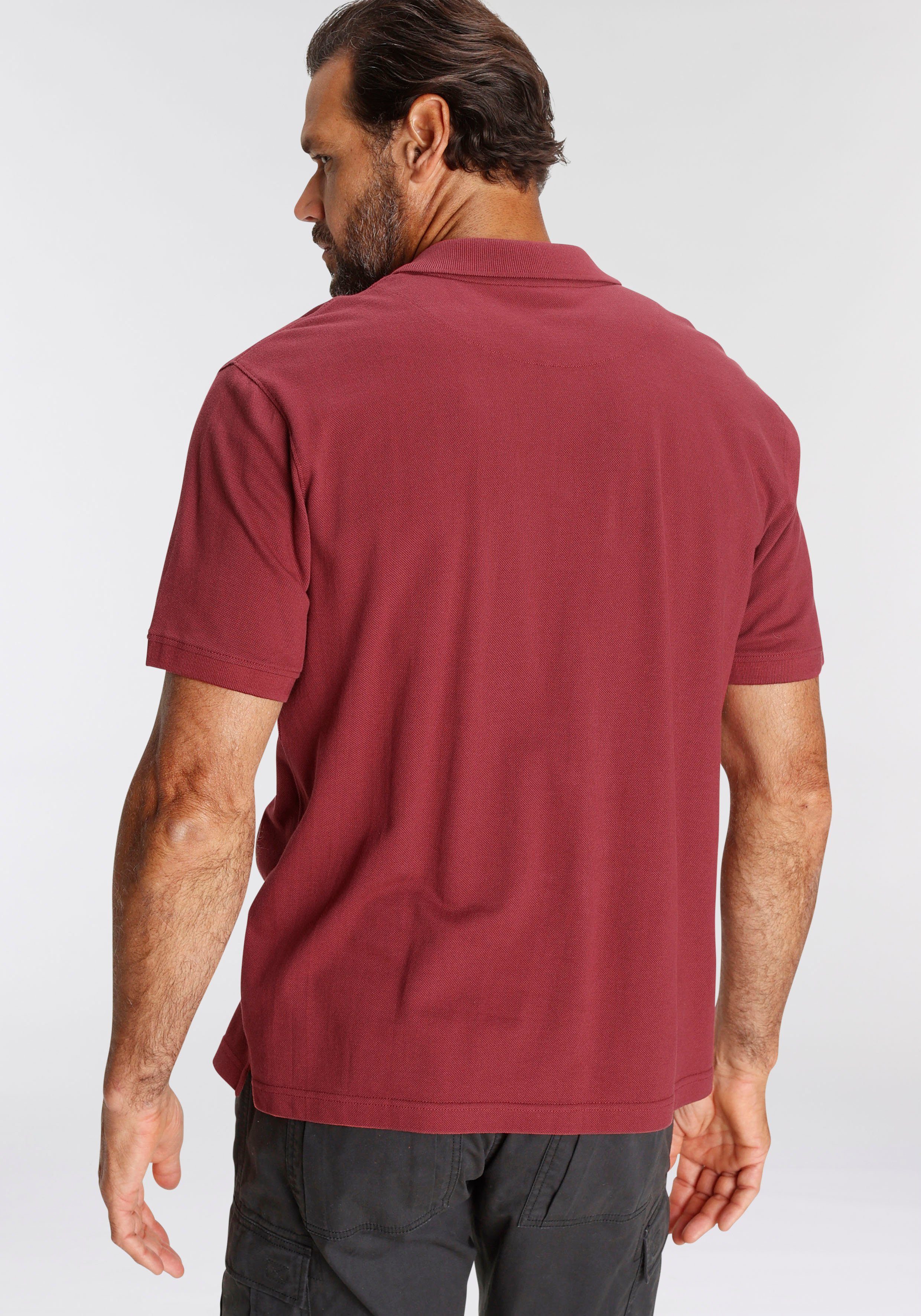 Man's World Poloshirt Kurzarm, lockere Passform, unifarben – Bild 4 von 5