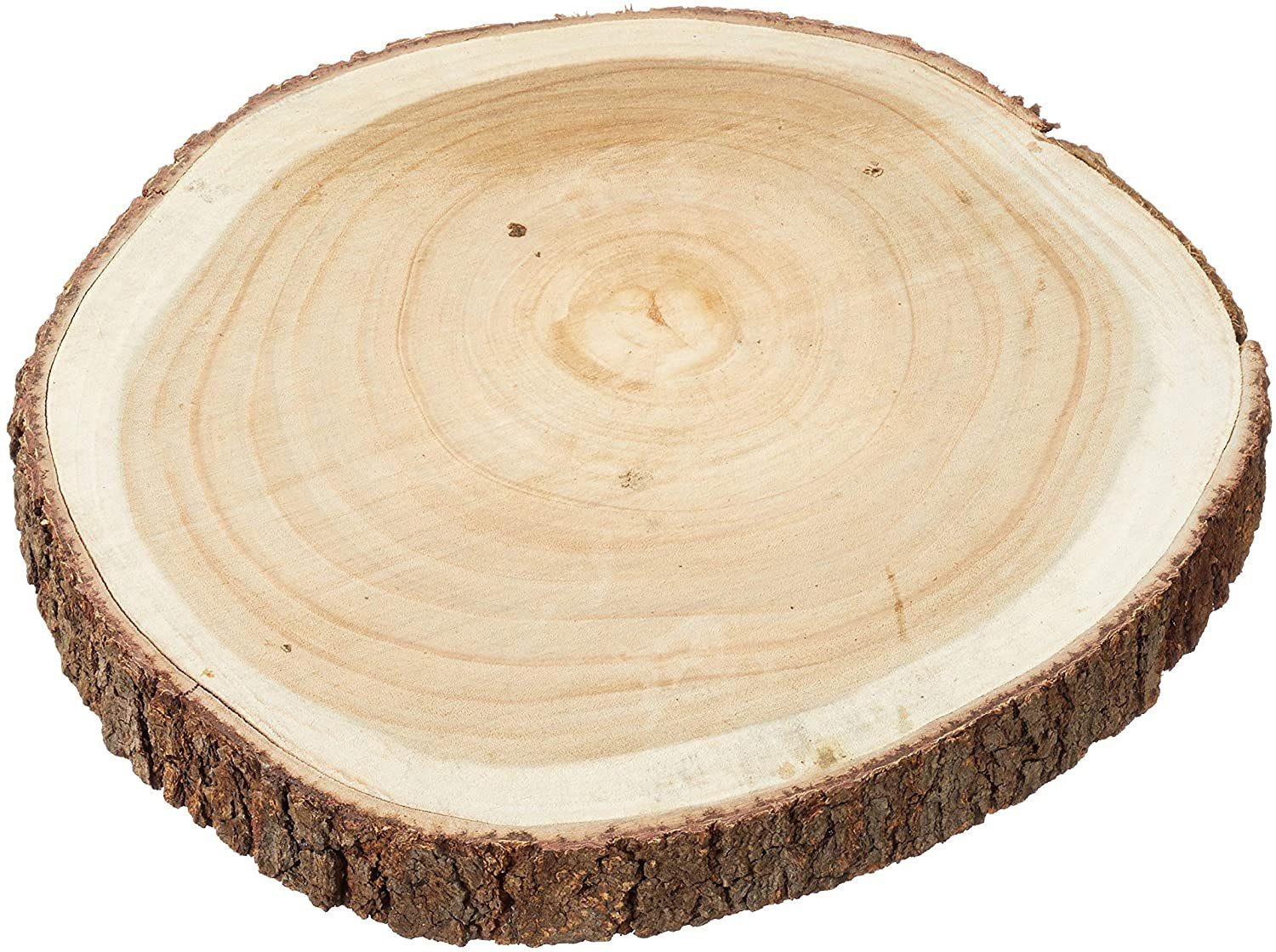 Meinposten Dekoteller »Großes Dekobrett Holz Holzbrett Baumscheibe Brett  Tischdeko Tablett Deko Ø 40 cm« (1 St) online kaufen | OTTO
