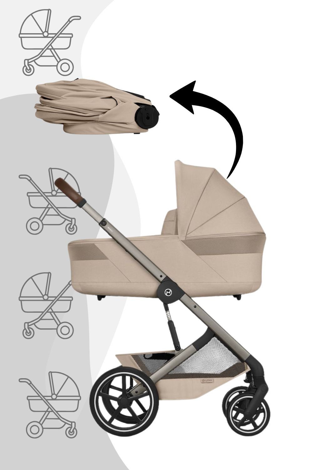 Kombi-Kinderwagen Balios S Lux Kinderwagen inkl. Babywanne