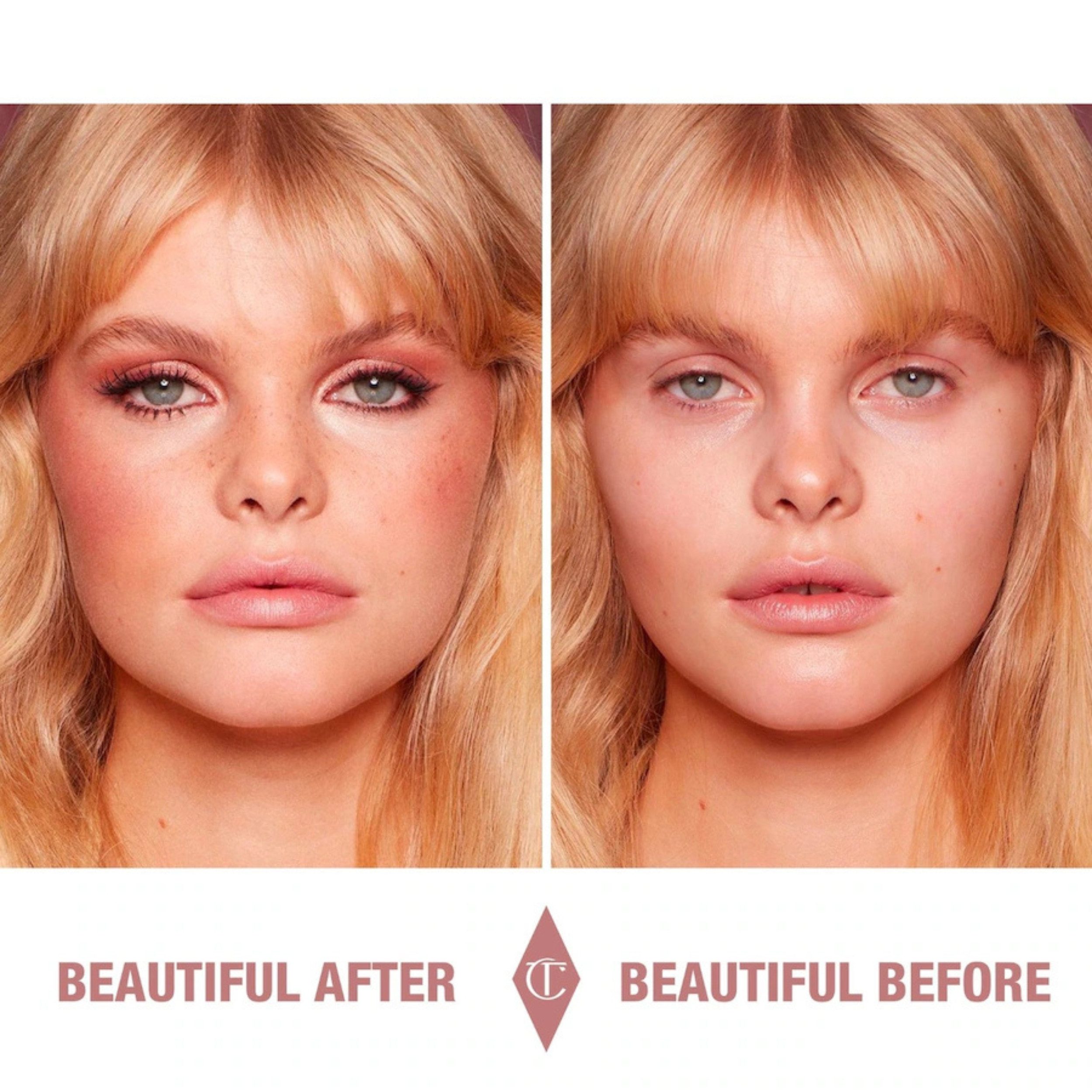 CHARLOTTE TILBURY Highlighter Pillow Talk Beauty Light Wand, Flüssiger Highlighter mit ikonischem Pillow-Talk-Nude-Pink-Glow