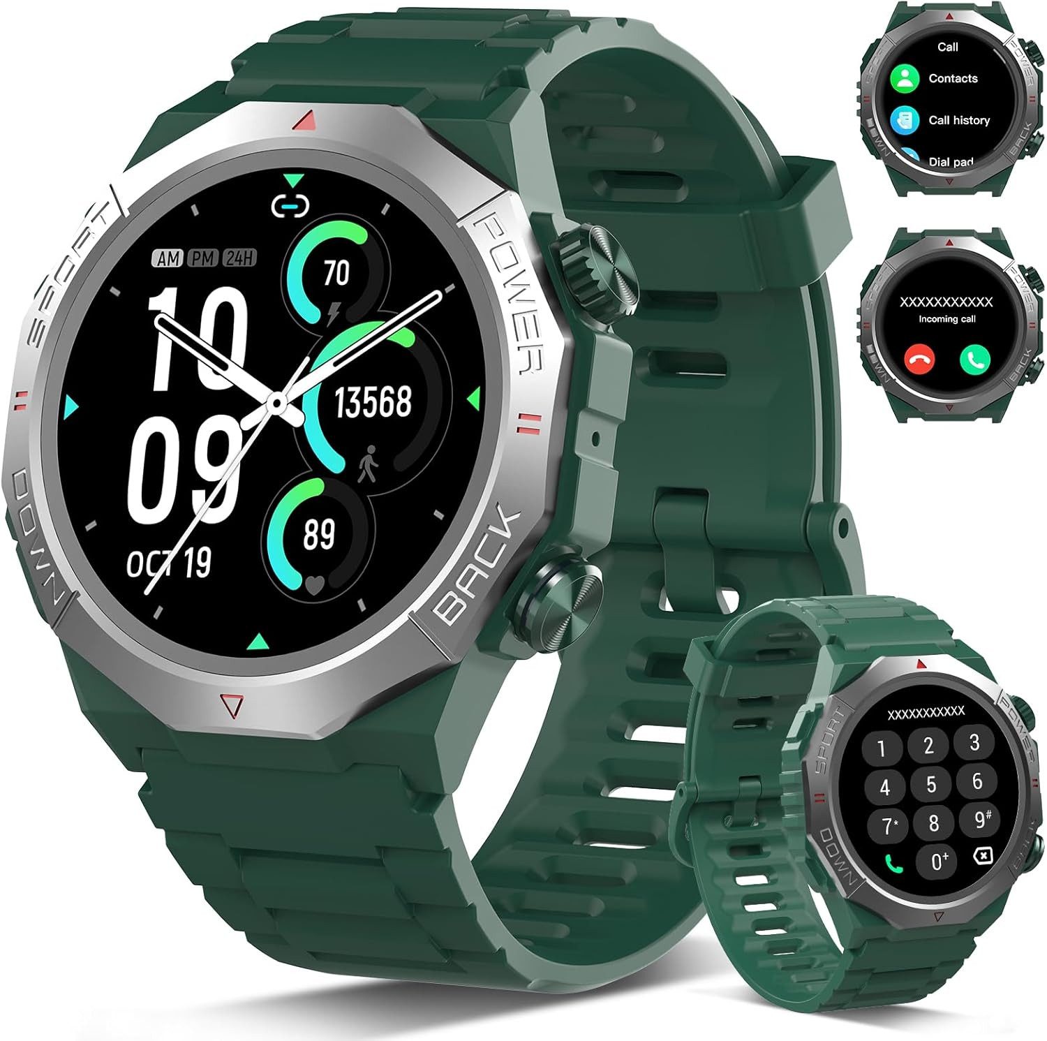 Ddidbi S10 Smartwatch (2,5 cm, android ios), Leistungsstarke Smartwatch für Fitness Alltag