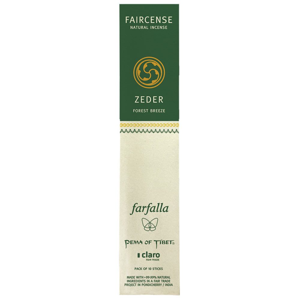 Farfalla Essentials AG Duftstäbchen Faircense Räucherstäbchen Zeder, 10 Stk.