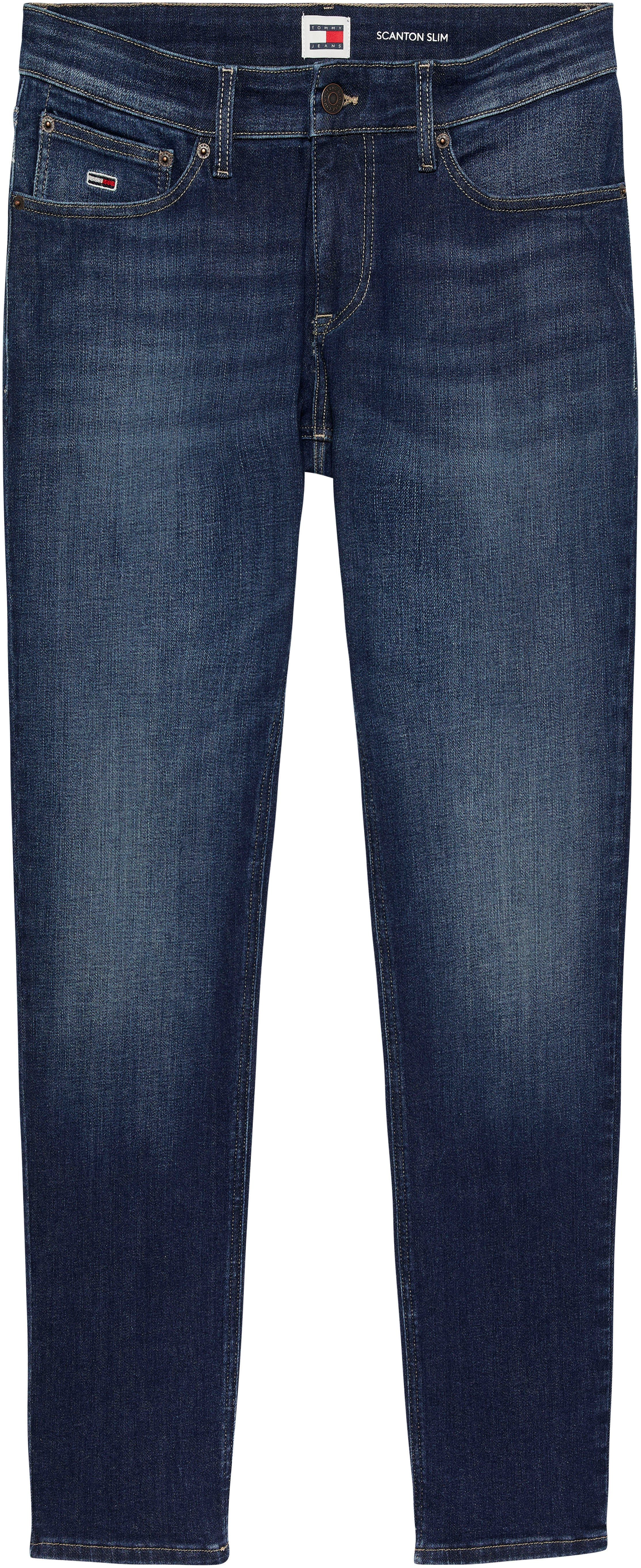 Tommy Jeans Plus Slim-fit-Jeans SCANTON PLUS AH4230 mit Ledermarkenlabel | Slim-Fit Jeans