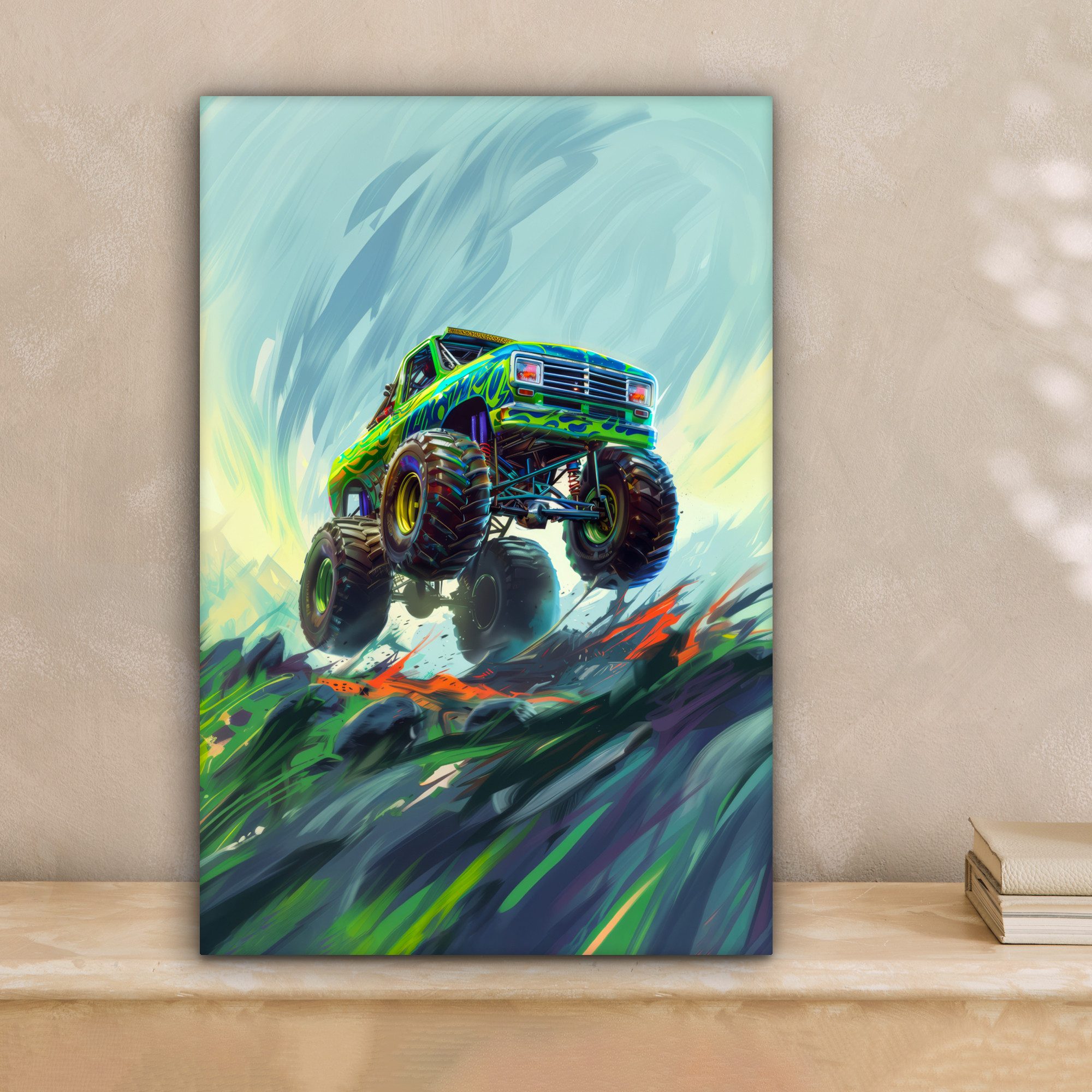OneMillionCanvasses® Leinwandbild Monstertruck - Auto - günstig online kaufen