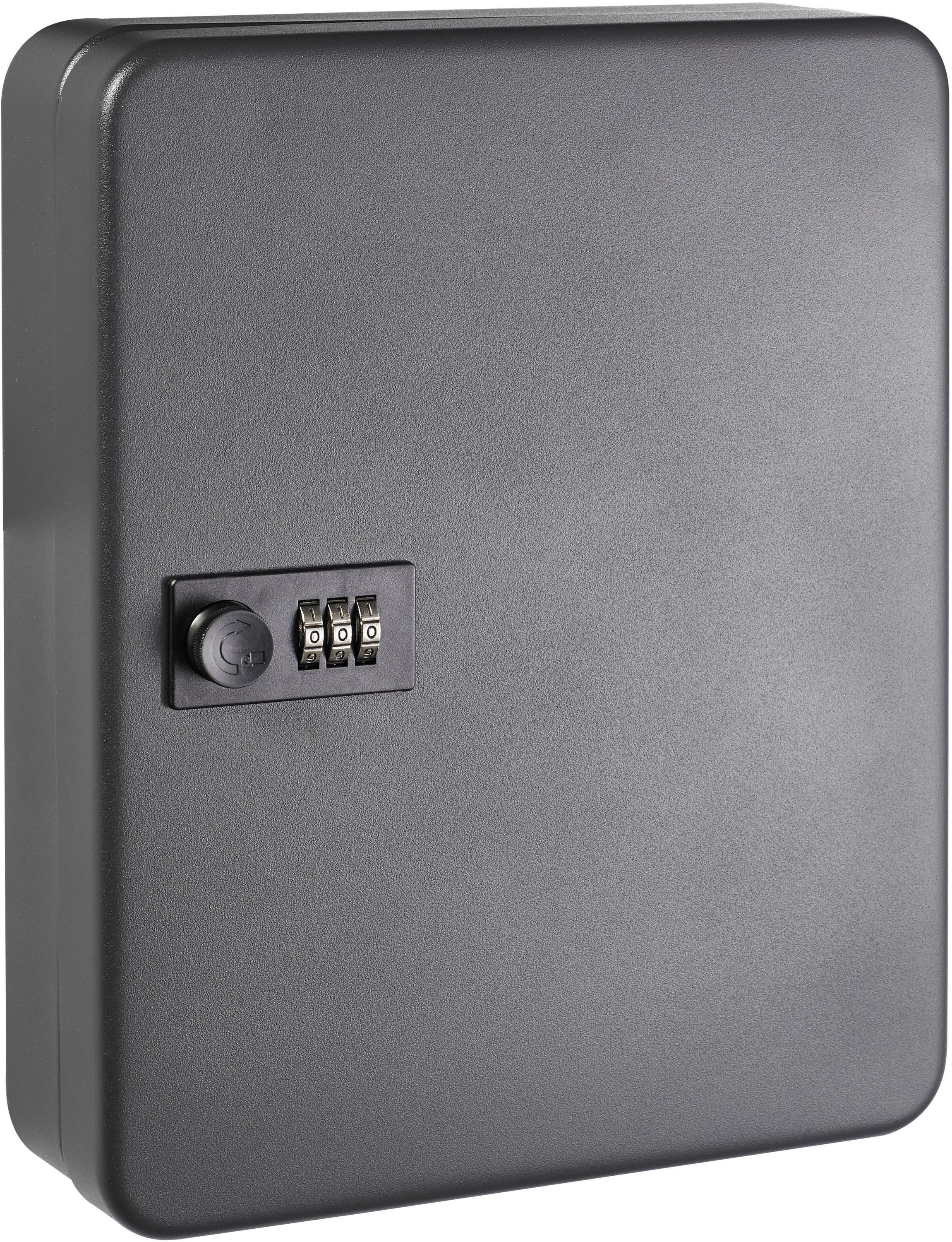 ALCO Schlüsselkasten Schlüsselschrank Stahlblech 240x80x300mm für 36 Schlüssel anthrazit