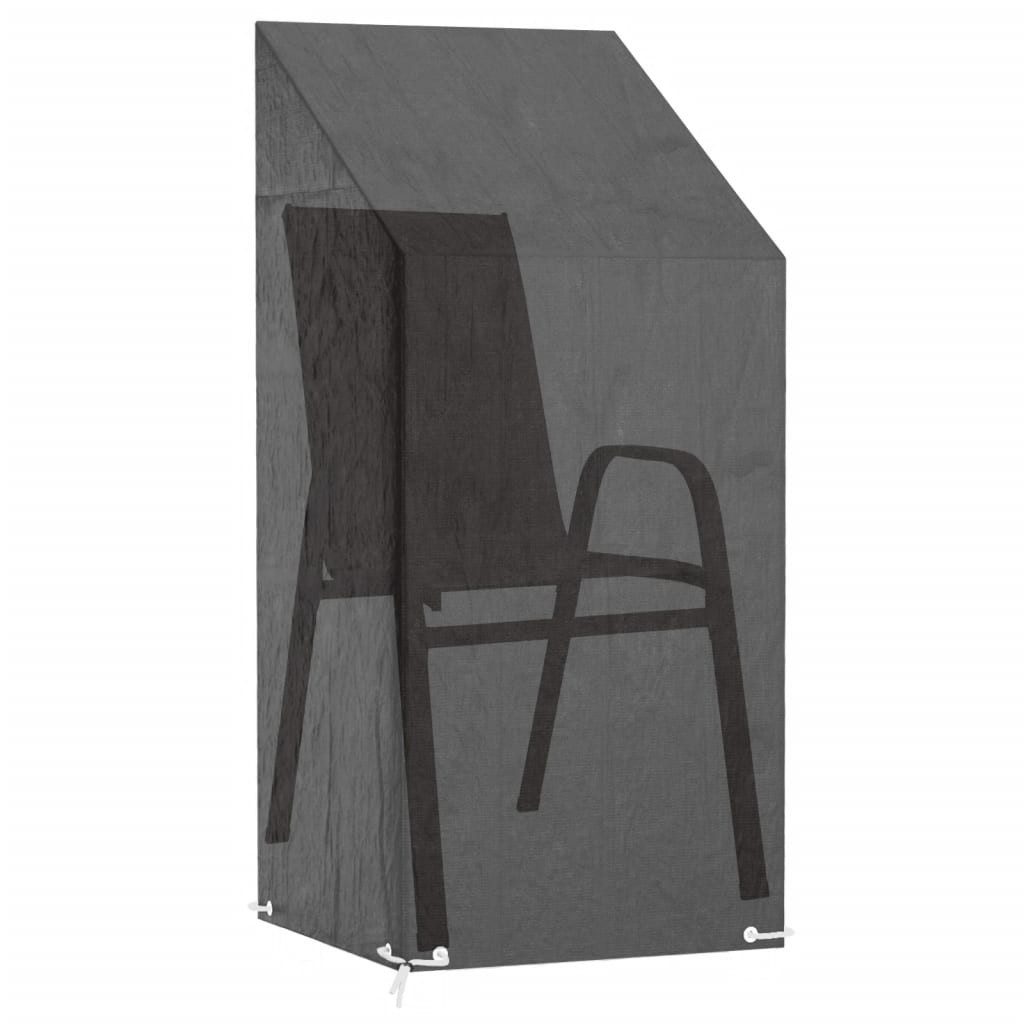 vidaXL Gartenmöbel-Schutzhülle Abdeckung für Gartenstuhl 8 Ösen 65x65x110/150 cm Polyethylen (1-St) – Bild 2 von 5