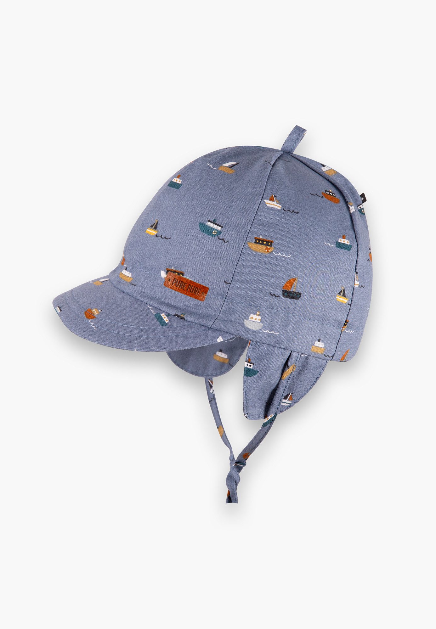 PURE PURE by Bauer Erstlingsmütze 1103431-35 Schützendes Schirmchen und Ohrenschützer zum wegklappen