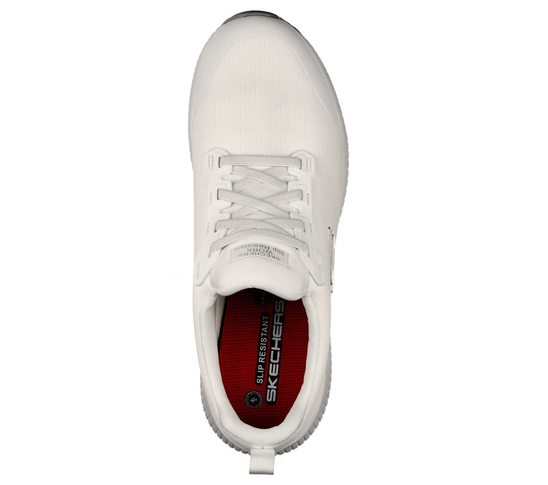 Skechers Arbeitsschuhe Herren SQUAD SR, Rutschhemmender Sneaker mit Memory Foam Arbeitsschuh Wasser- & schmutzabweisend - Relaxed Fit, mehr Platz für Komfort