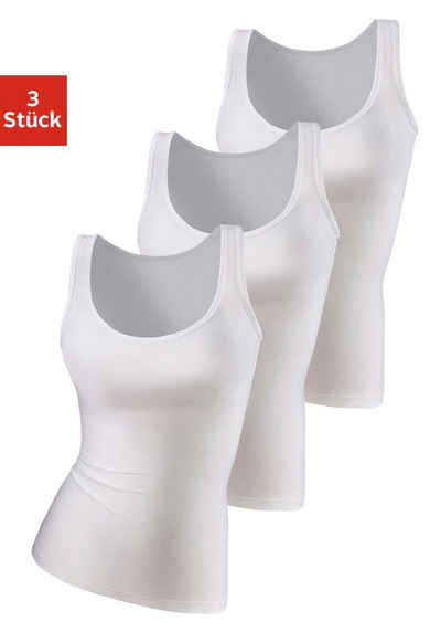 vivance active Unterhemd (Packung, 3er-Pack) aus weicher Microfaser, Tanktop, Unterziehshirt