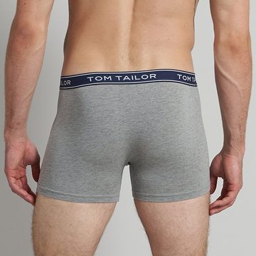 TOM TAILOR Boxershorts (6-St) mit längerem Bein, Logo-Bund, elastisch, im 6er Pack