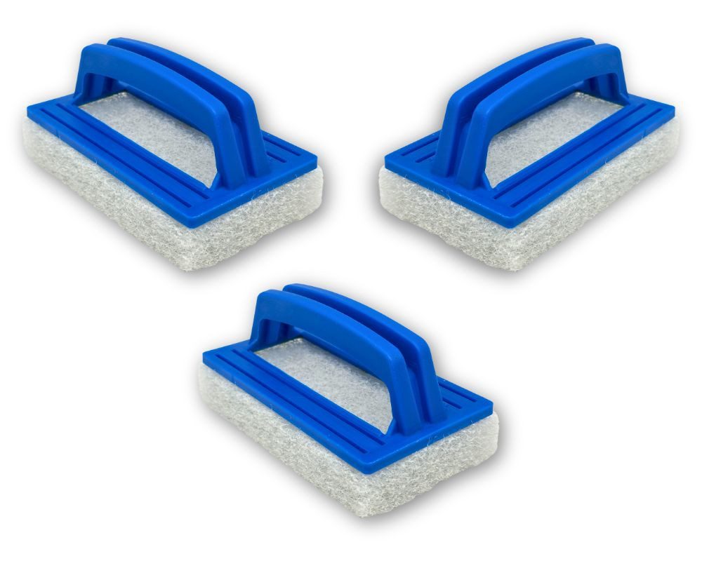 Trendpool Poolbürste Handschrubber de Luxe 3er SET