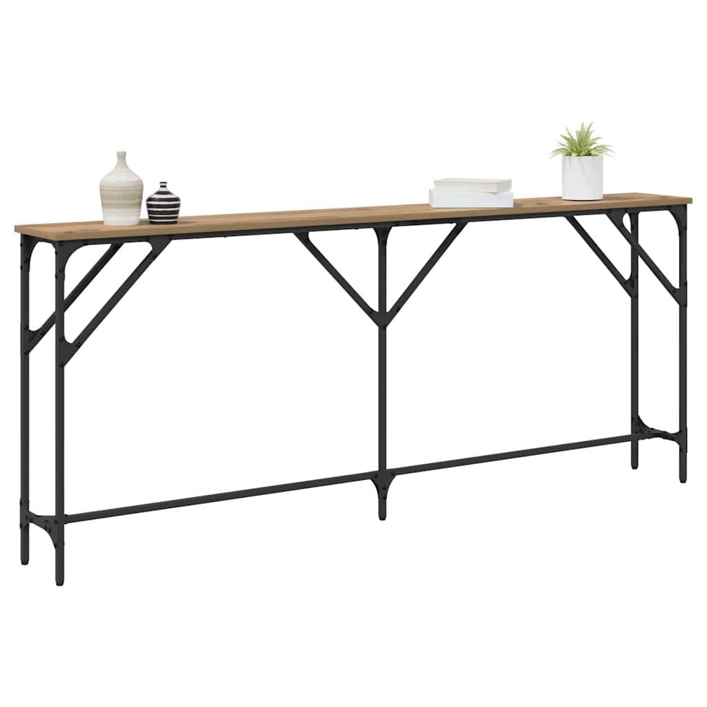 vidaXL Beistelltisch Konsolentisch Artisan-Eiche 180 x 23 x 75 cm (1-St) günstig online kaufen