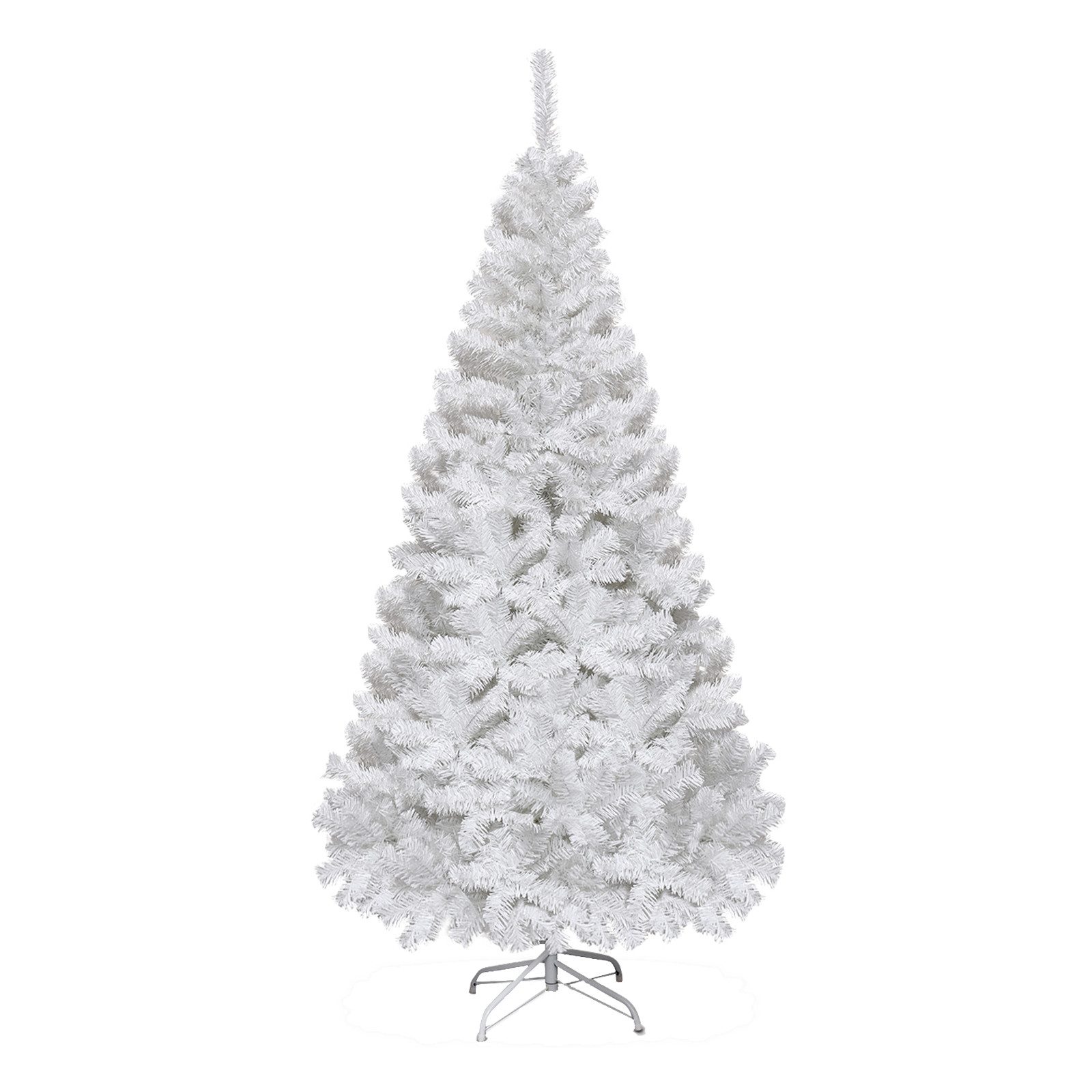KOMFOTTEU Künstlicher Weihnachtsbaum weißer Christbaum, Tanne, 180 cm