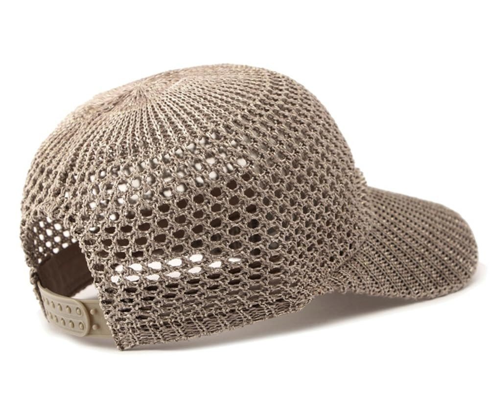 Bwecuy Sonnenhut Damen-Strick-Mesh-Baseballkappe, Sommer-Sonnenhut verstellbar, geeignet für Outdoor-Reisen und als Sonnenhut. – Bild 5 von 5